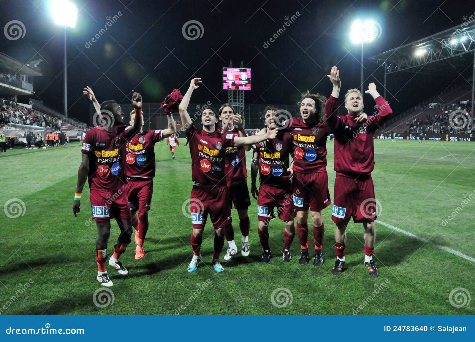 Soccer Players Celebrating a Victory Editorial Image Image of action