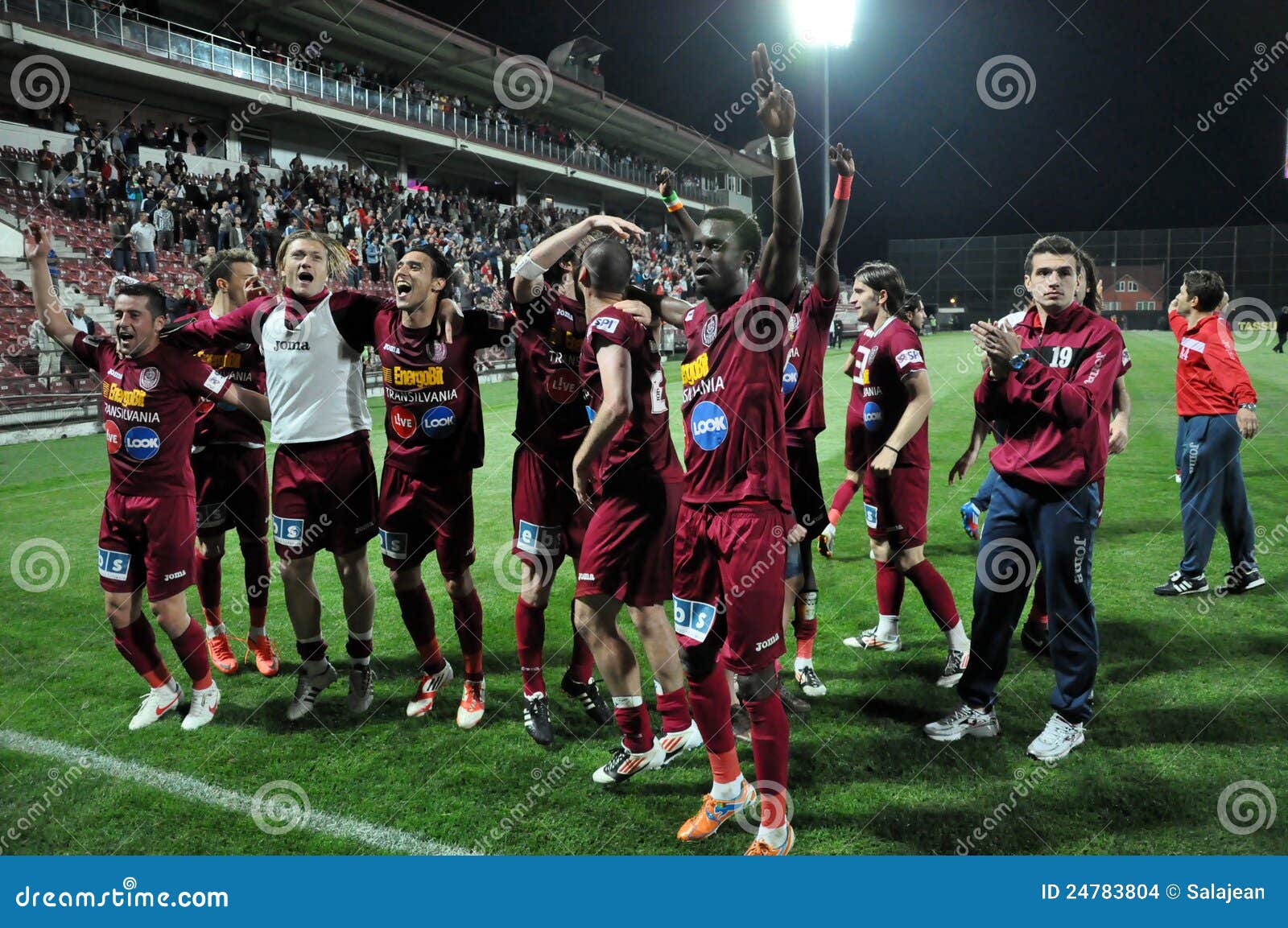 Soccer Players Celebrating a Victory Editorial Stock Image Image of