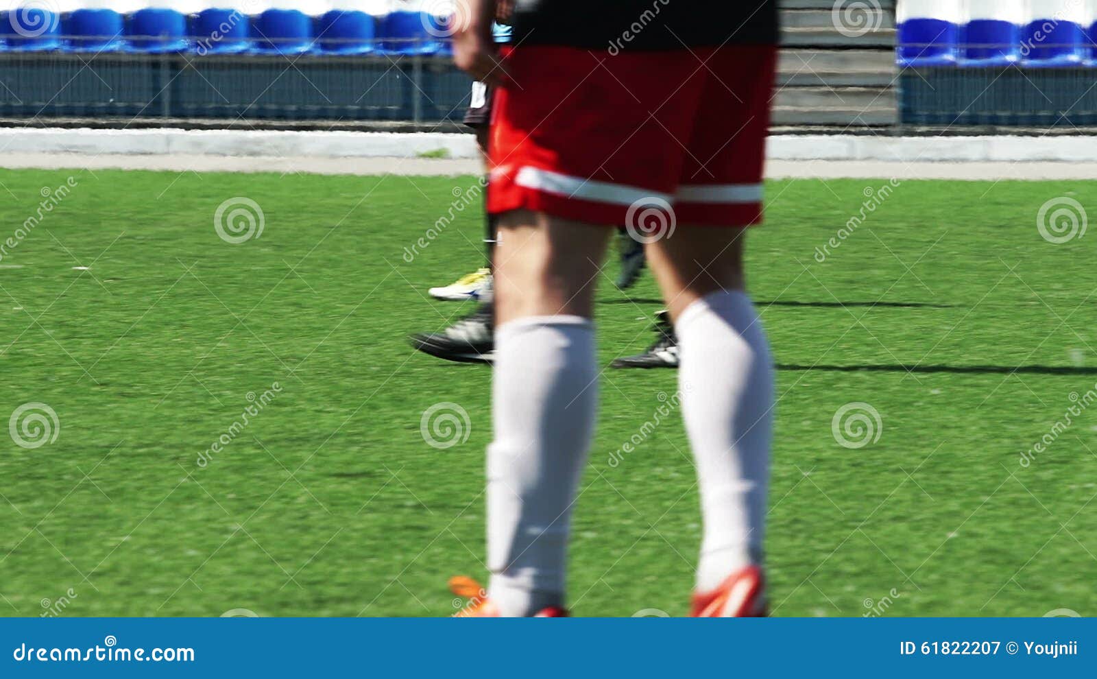 SOCCER a Referee is Looking for a Match Stock Video Video of referee