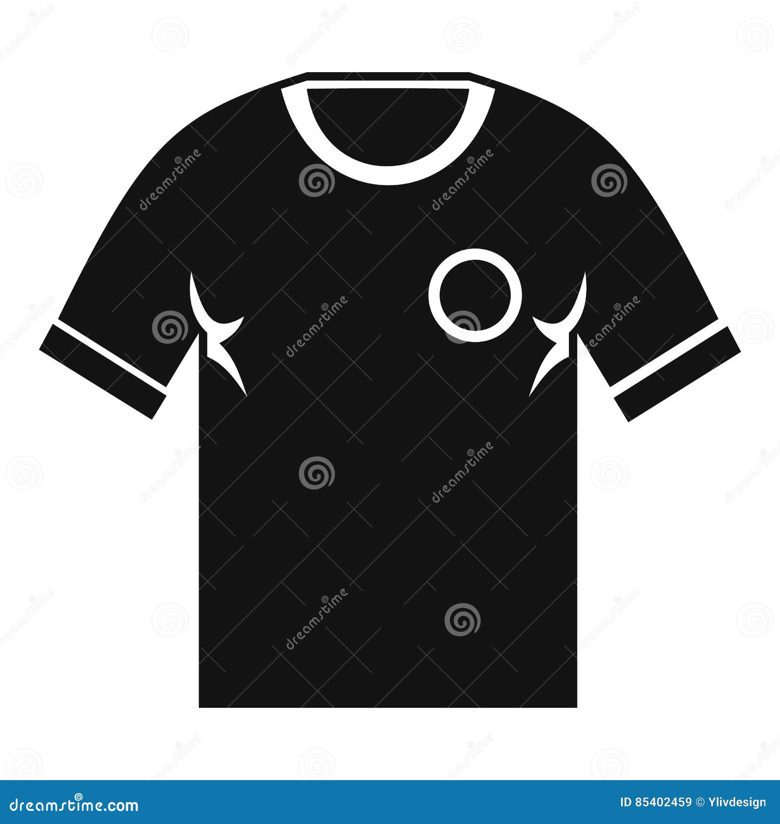 Soccer Shirt Icon, Simple Style Stock Vector - Illustration of black ...