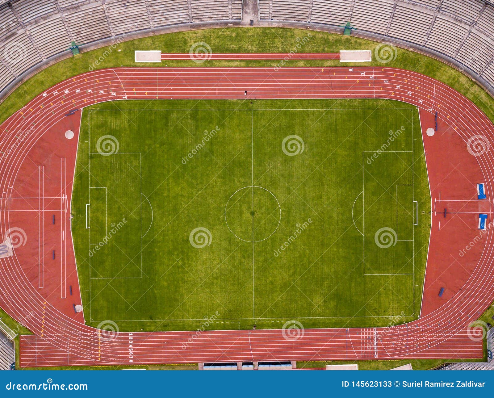 soccer stadium  aerial view