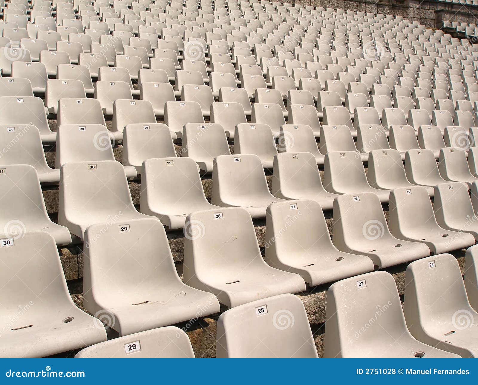 Soccer stadium chairs stock photo. Image of game, green 2751028