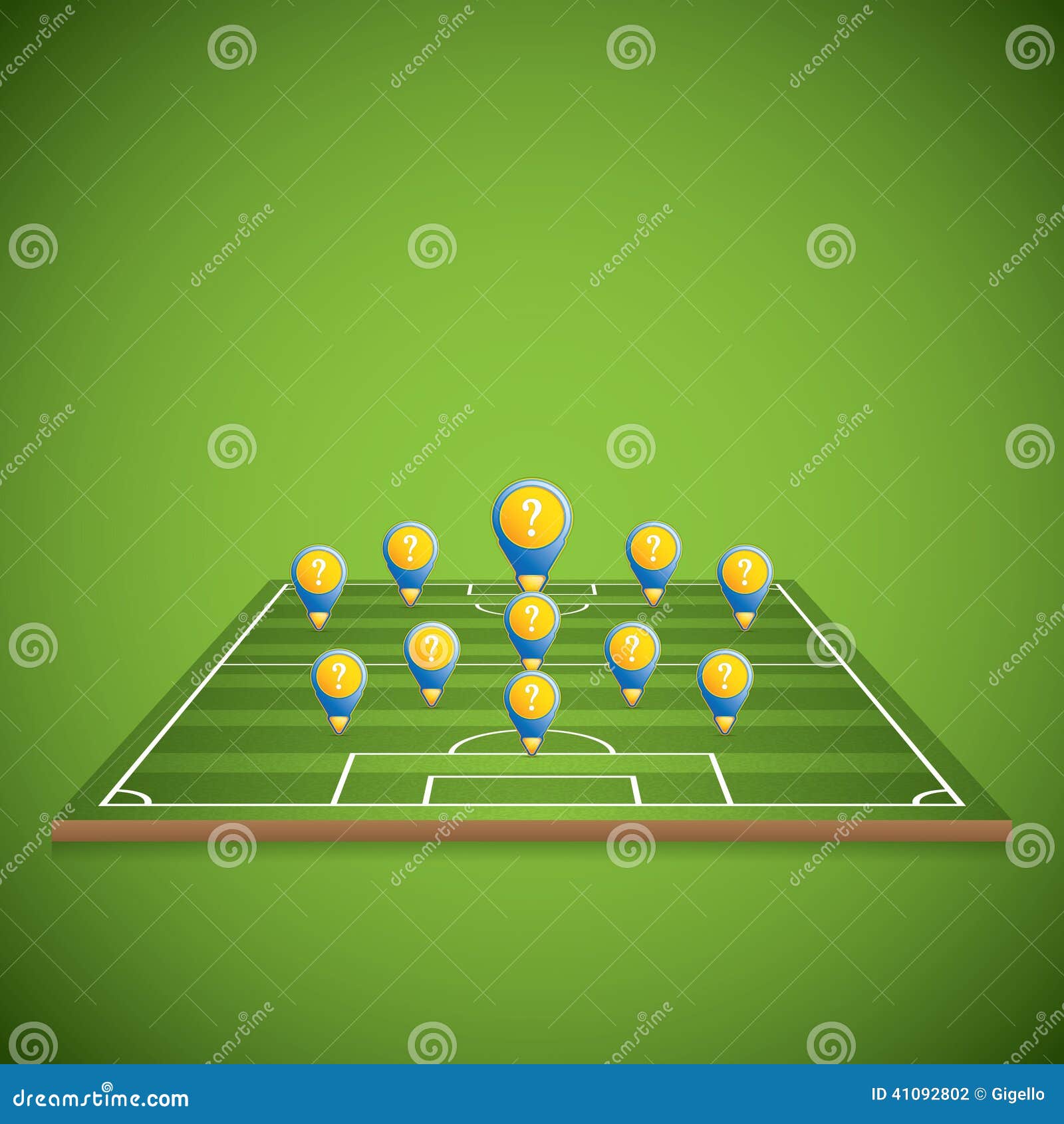 Soccer strategy stock vector. Illustration of game, kickball 41092802