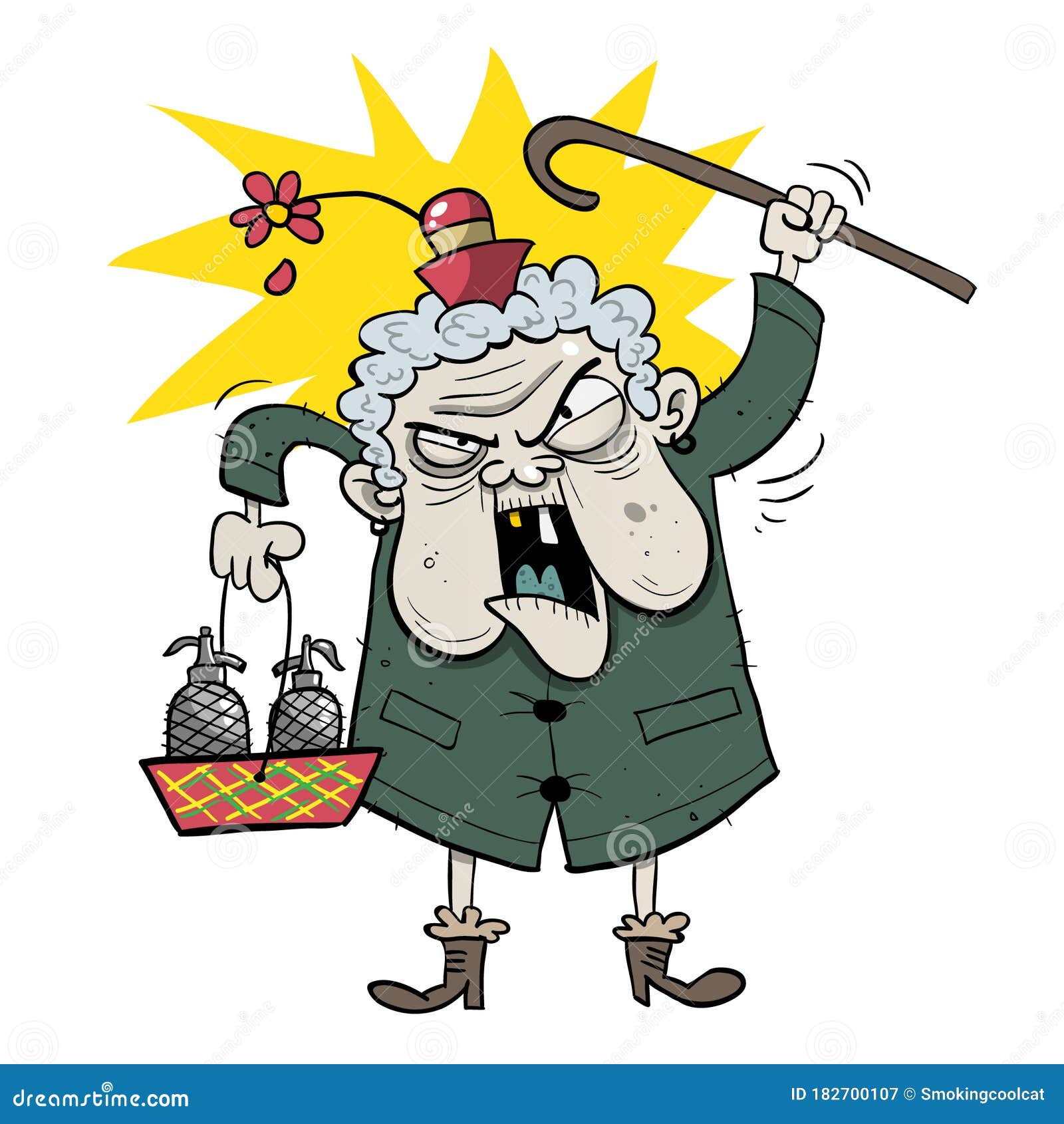 Angry Old Lady Stock Illustrations – 434 Angry Old Lady Stock  Illustrations, Vectors & Clipart - Dreamstime