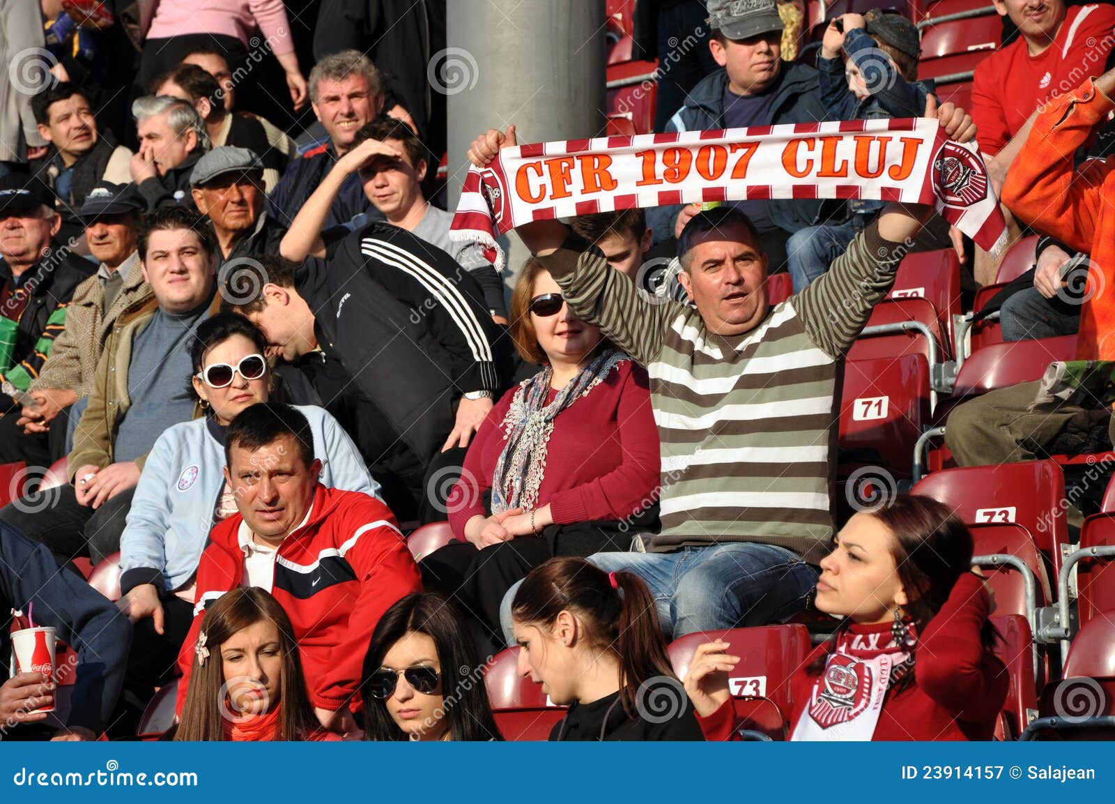 Soccer Supporters during a Game Editorial Photography Image of