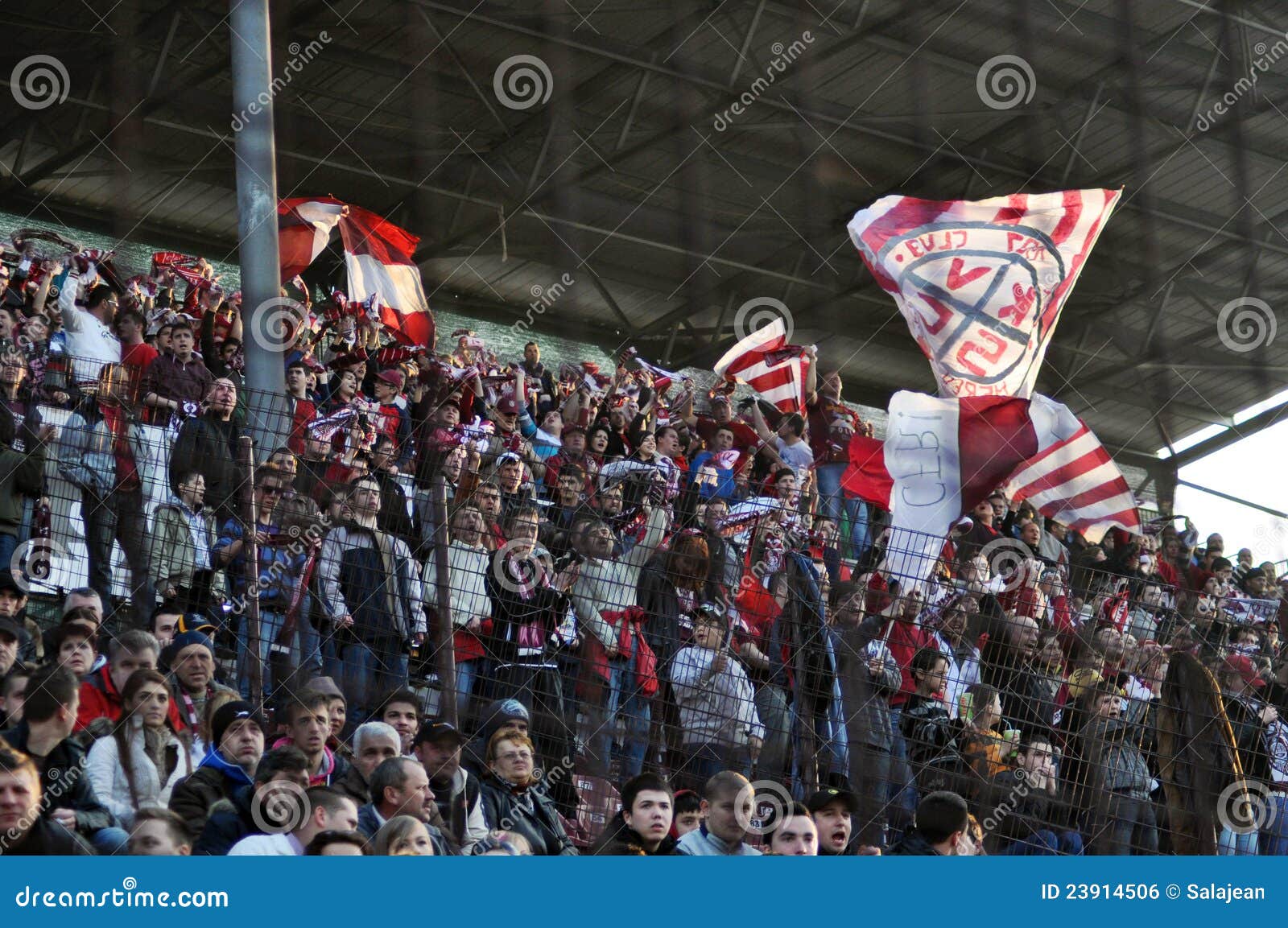 Soccer Supporters during a Game Editorial Photo - Image of heads ...