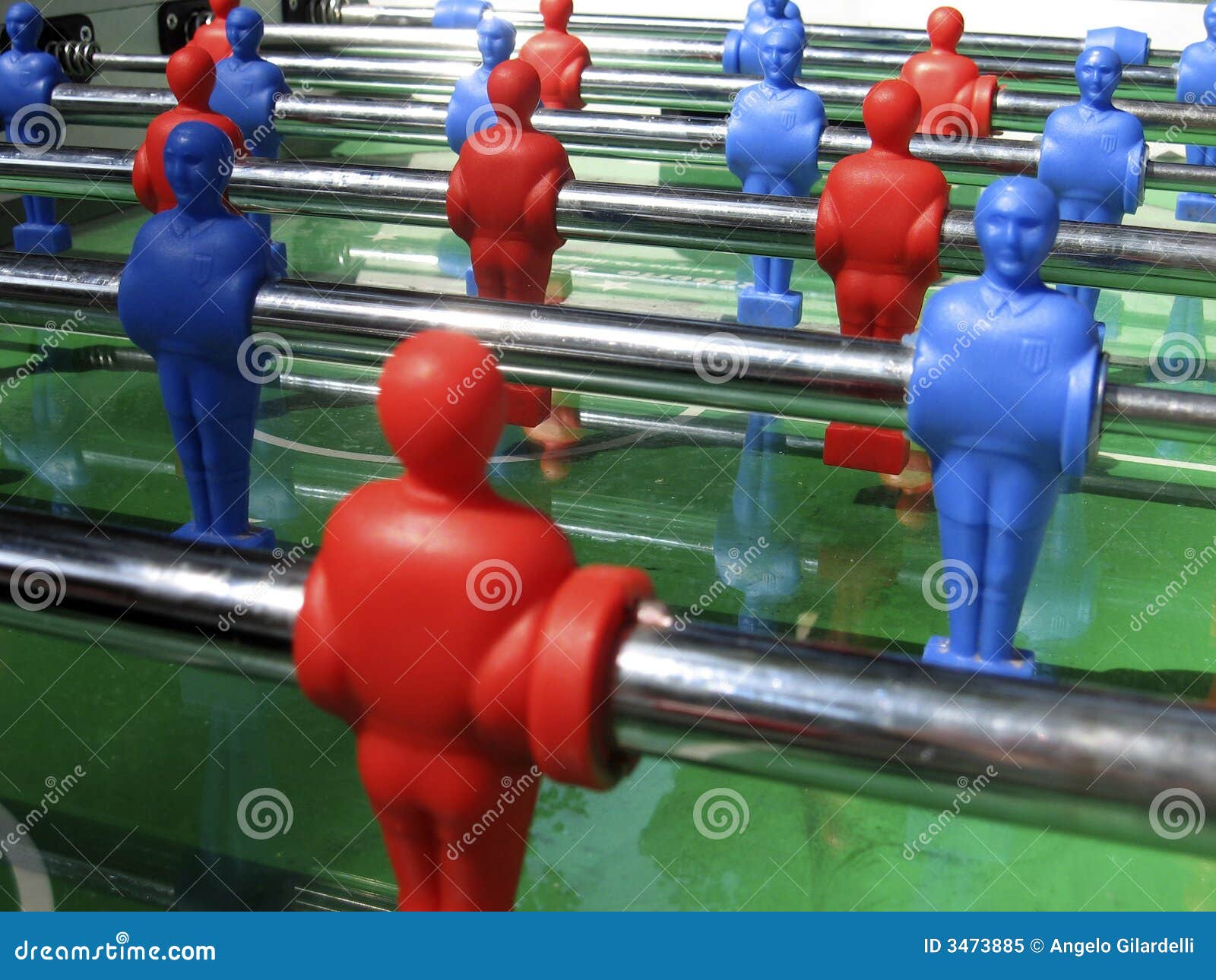 Soccer table game stock image. Image of play, blue, soccer 3473885