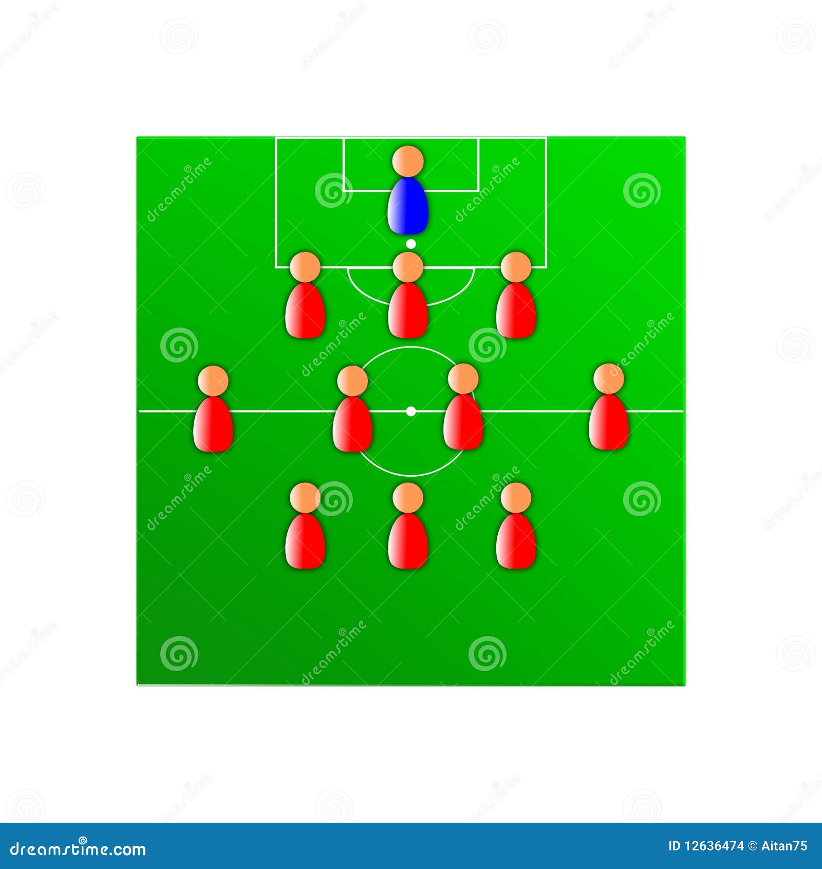 Soccer tactics stock vector. Illustration of football 12636474