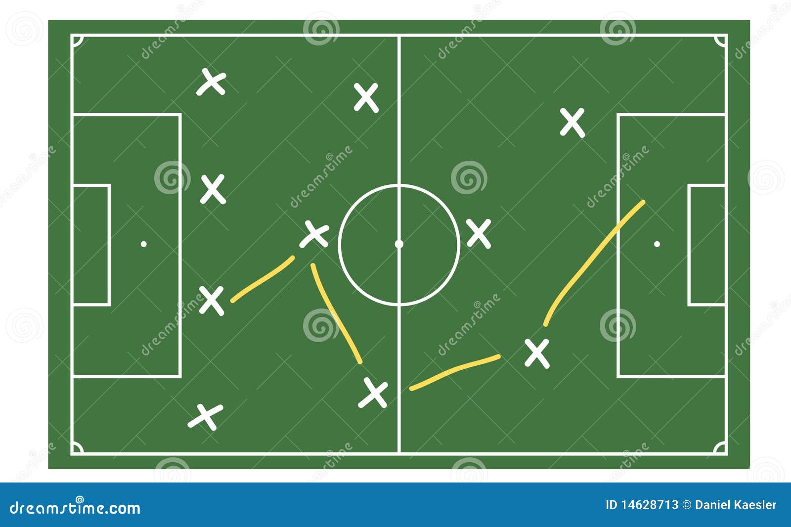 Soccer tactics stock vector. Illustration of graph, playing 14628713