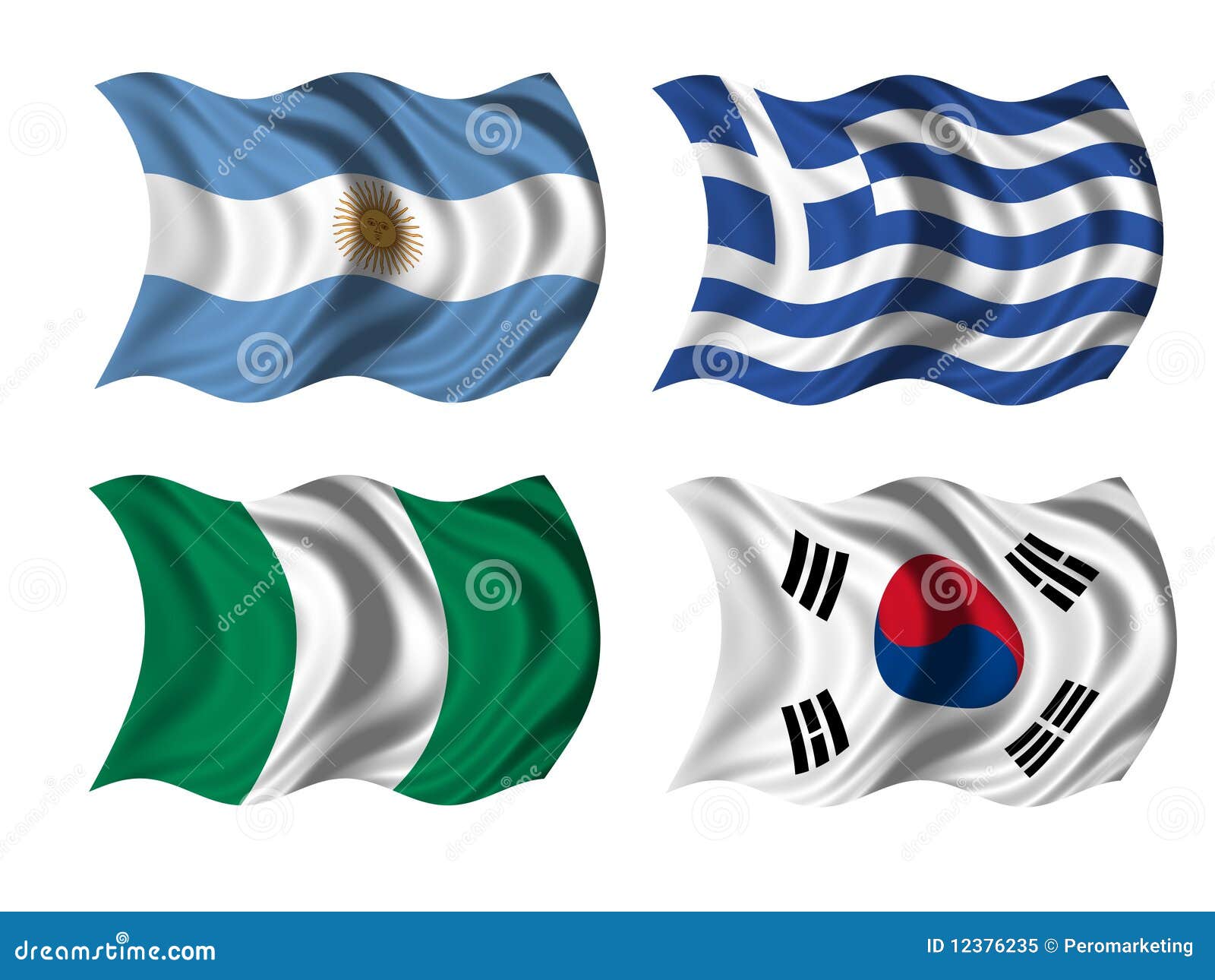 Soccer team flags group B stock illustration. Illustration of country