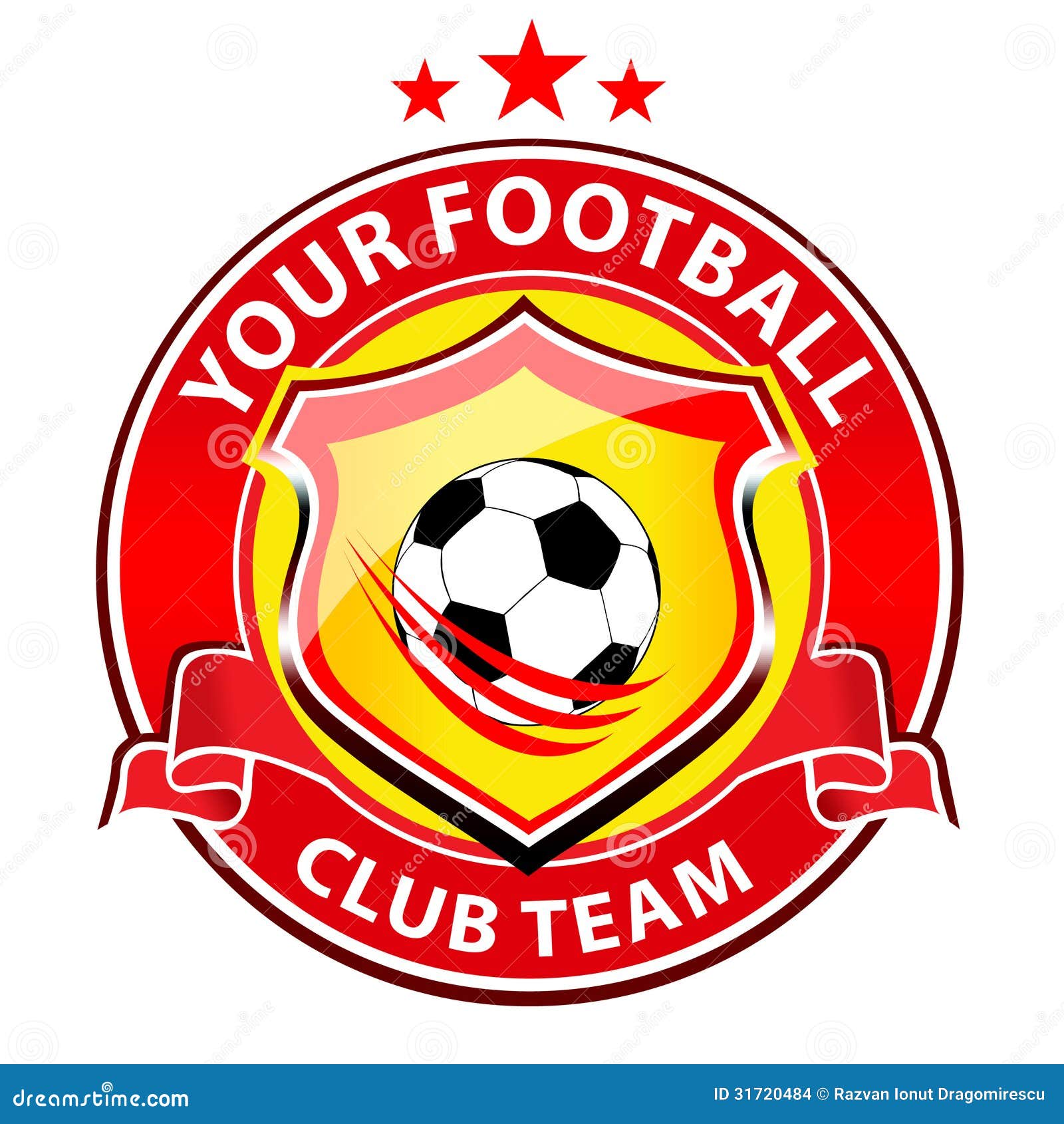 warmte Alstublieft Umeki Soccer Team Logo stock illustration. Illustration of modern - 31720484