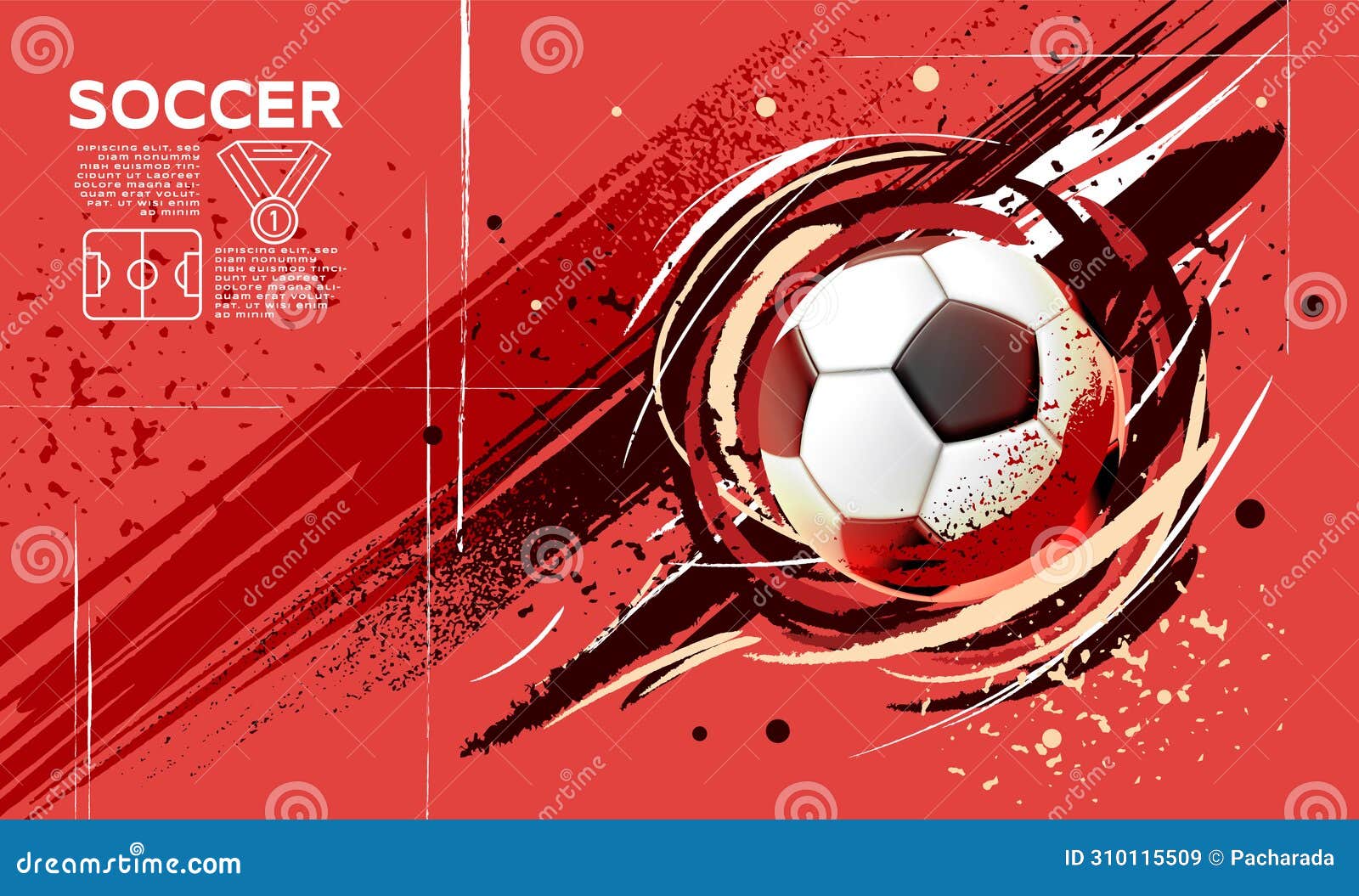 soccer template  , football banner, sport layout , sketch, drawing,  ,abstract background