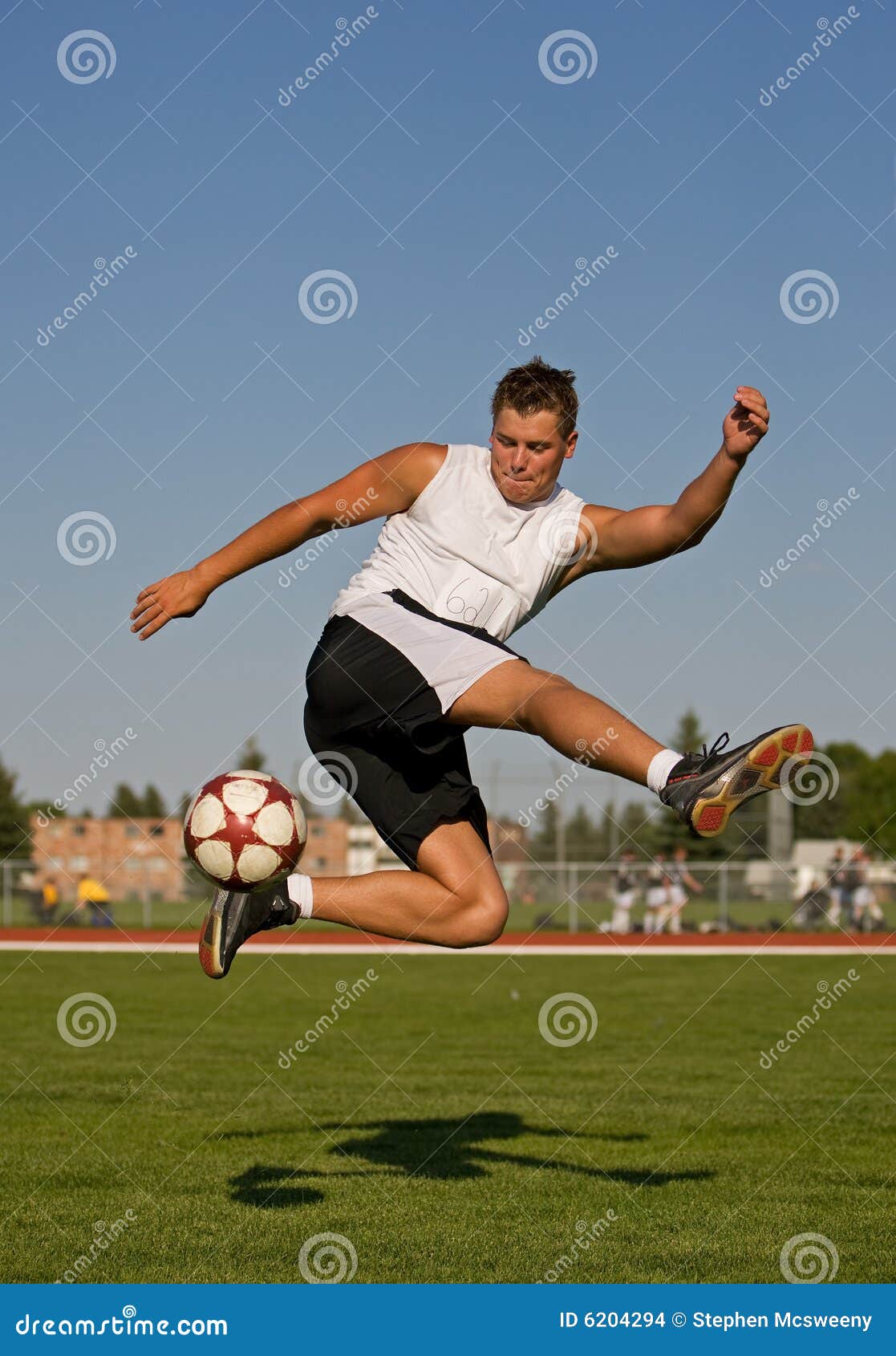 Soccer trick shot stock photo. Image of competitive, running 6204294