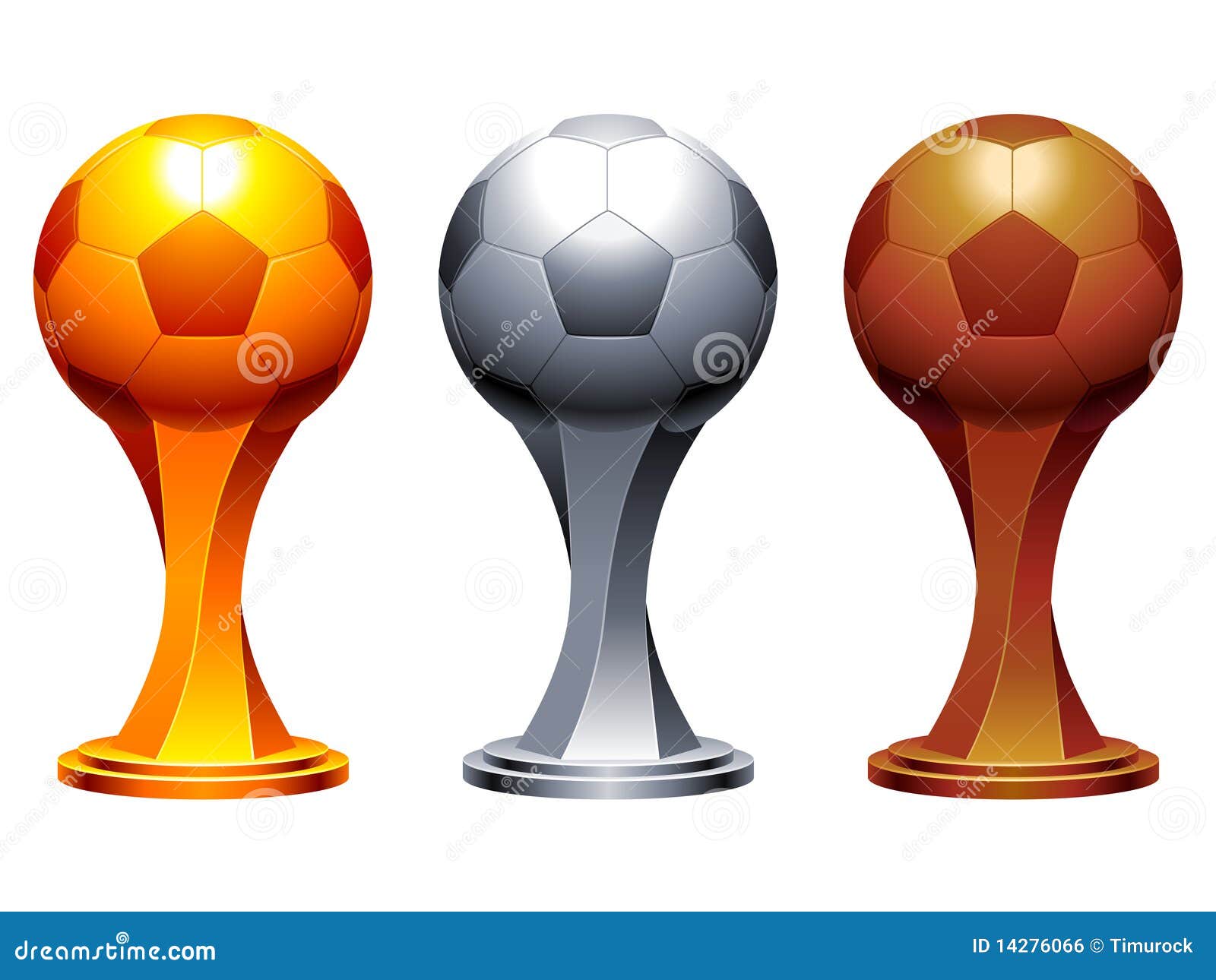 Bronze Soccer Ball On White RoyaltyFree Stock Photo CartoonDealer