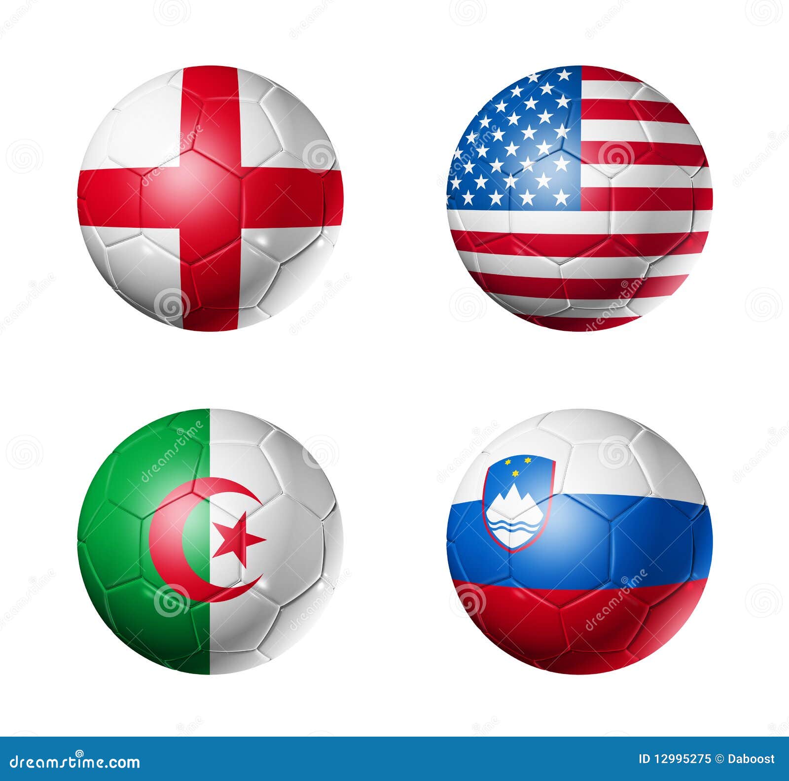 Soccer World Cup Group C Flags on Soccer Balls Stock Illustration Illustration of flag, game