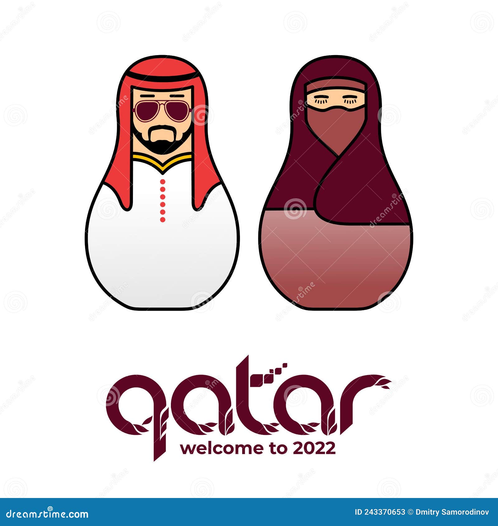 Qatar Costume Stock Illustrations – 127 Qatar Costume Stock Illustrations,  Vectors & Clipart - Dreamstime