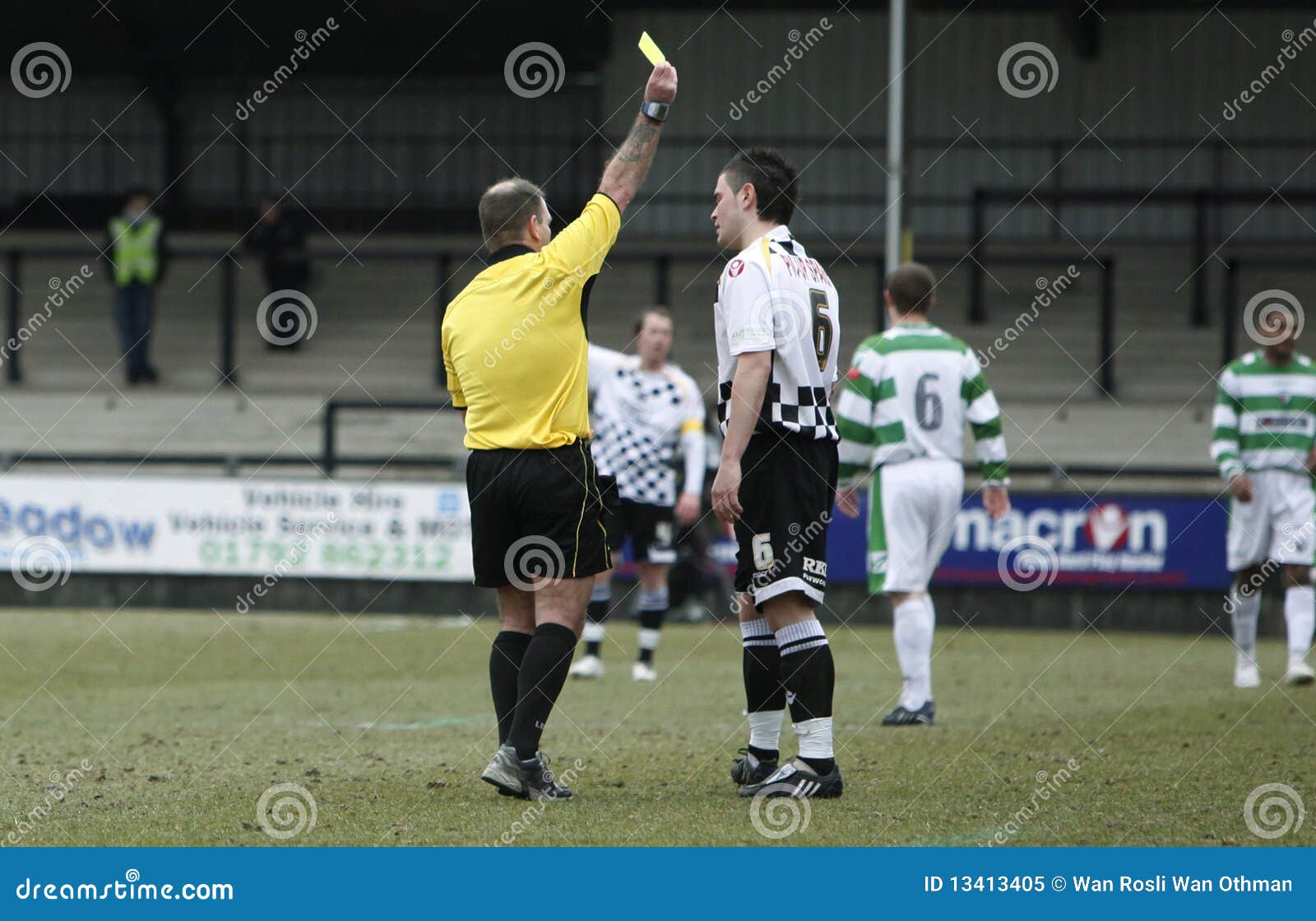 Soccer Yellow Card editorial image. Image of professional 13413405