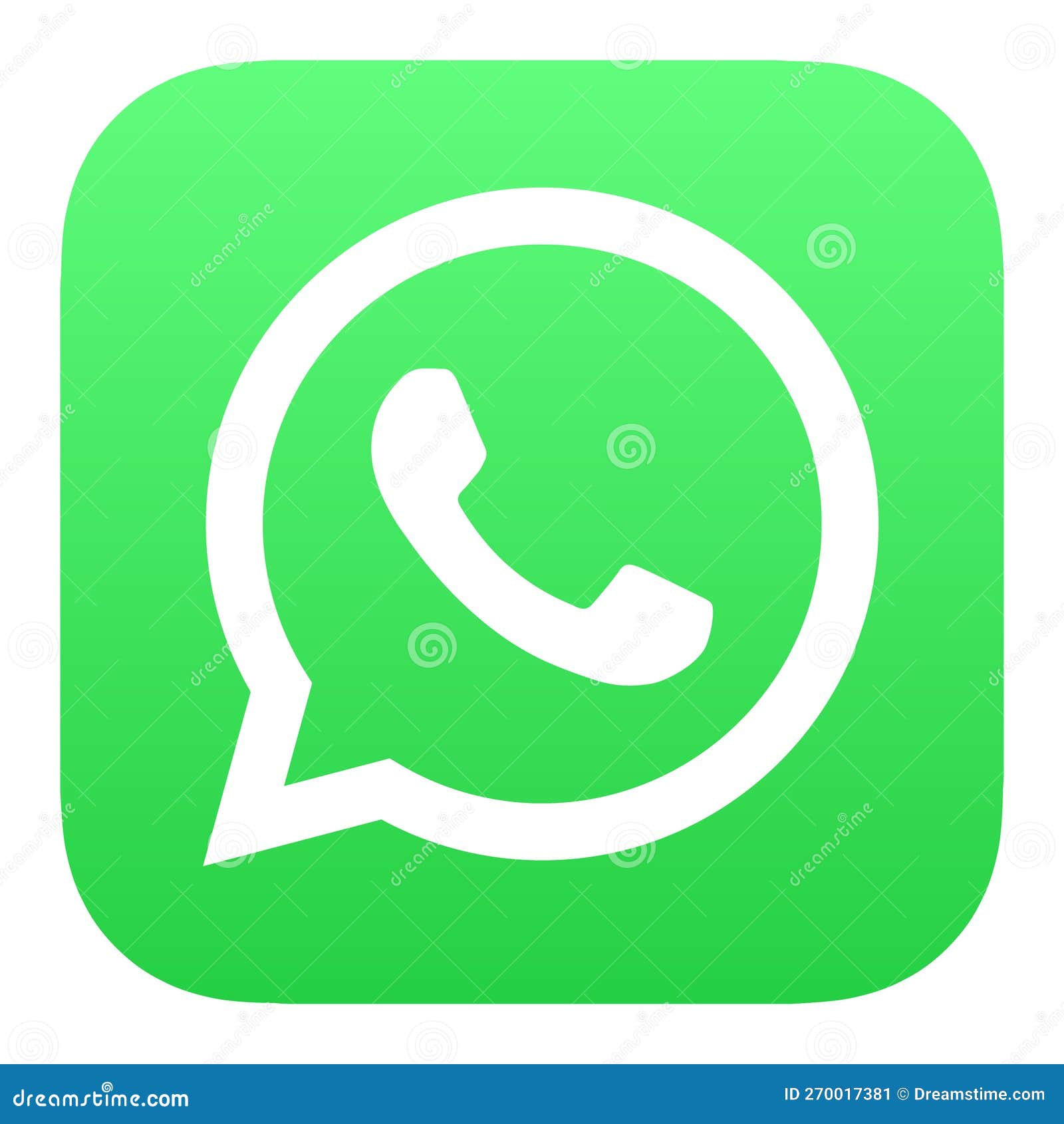 Whatsapp icon vector logo editorial photo. Illustration of application