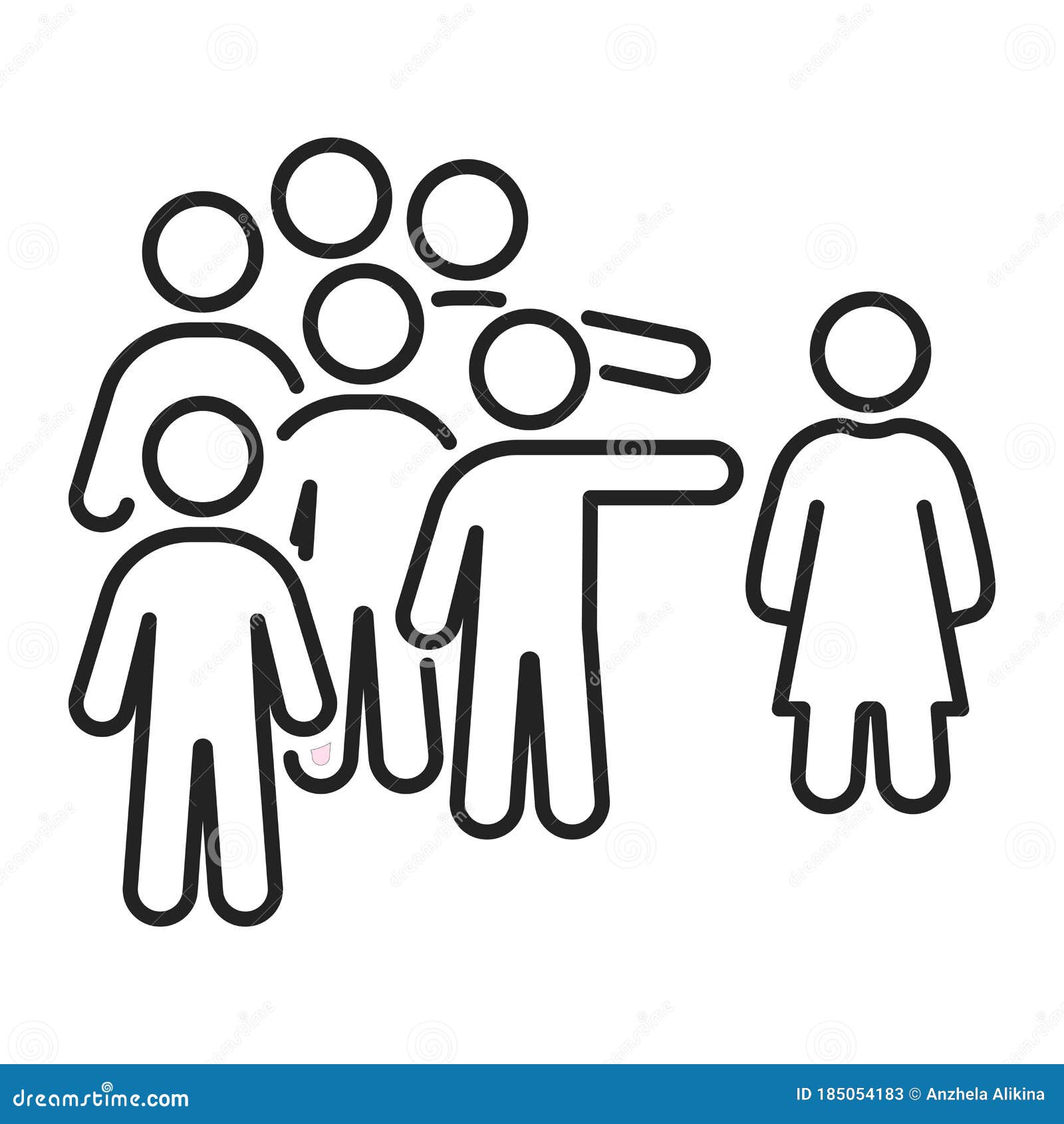 Bullying Line Icon Cartoon Vector CartoonDealer 227693735 bullying-line-icon-cartoon-vector-cartoondealer-227693735