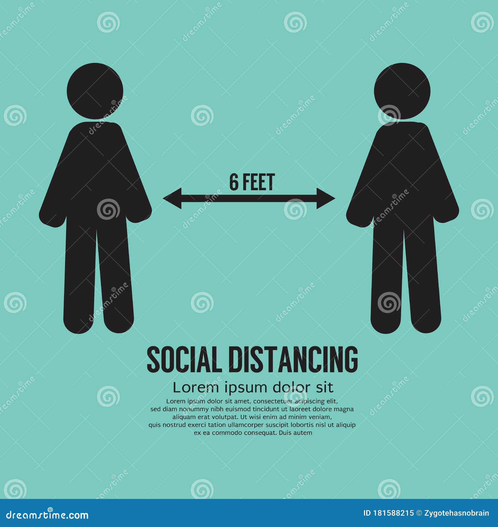 social distancing 6 feet icon black . to prevent the corona or covid-19 virus from spreading widely.