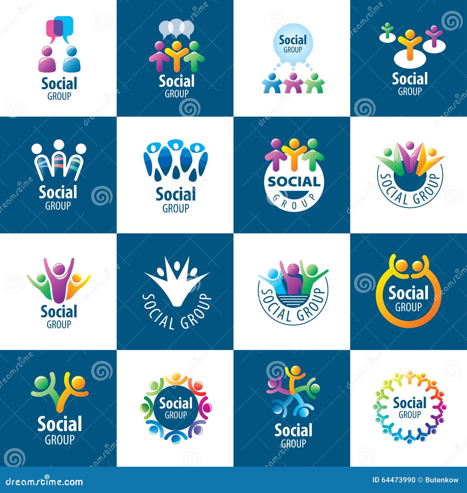 Social Group Logos Stock Vector Illustration Of Association 64473990 social-group-logos-stock-vector-illustration-of-association-64473990