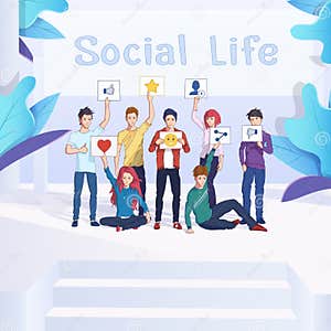 Social Life Of Beetles Comic Characters Of Insects In Different 