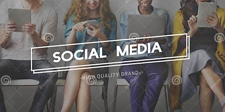 Social Media Communication Community Global Concept Stock Image - Image ...