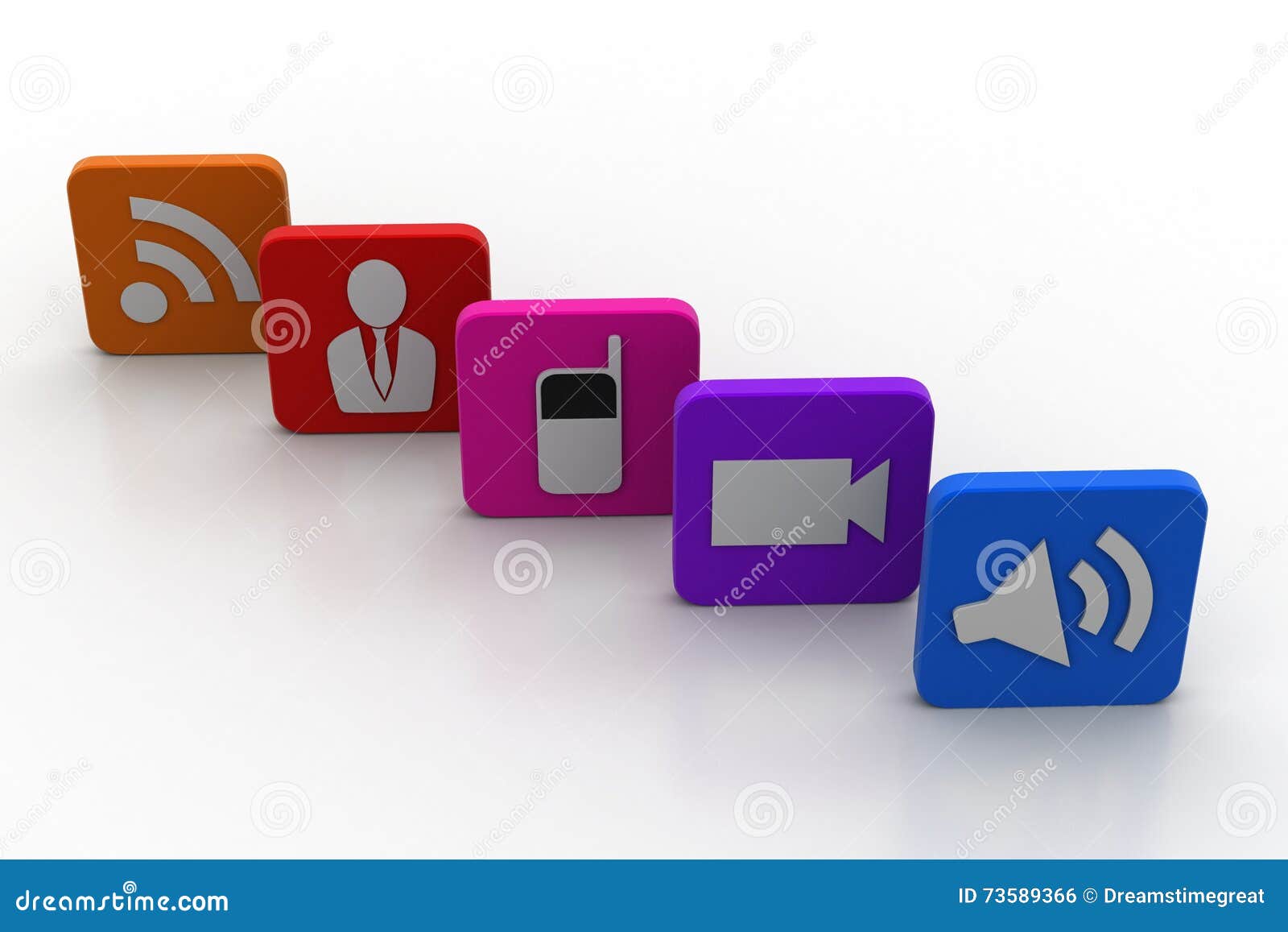 Social media concept stock illustration. Illustration of icons - 73589366