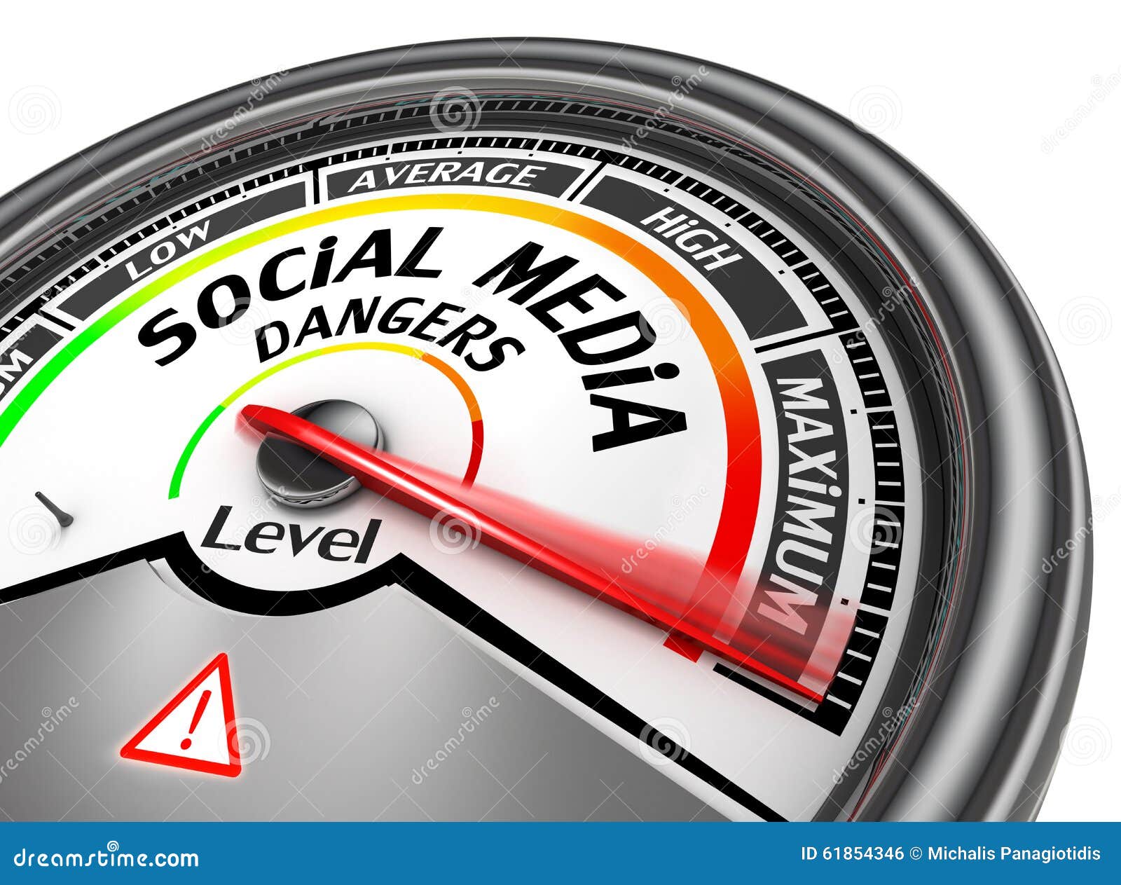 social media dangers level to maximum modern conceptual meter