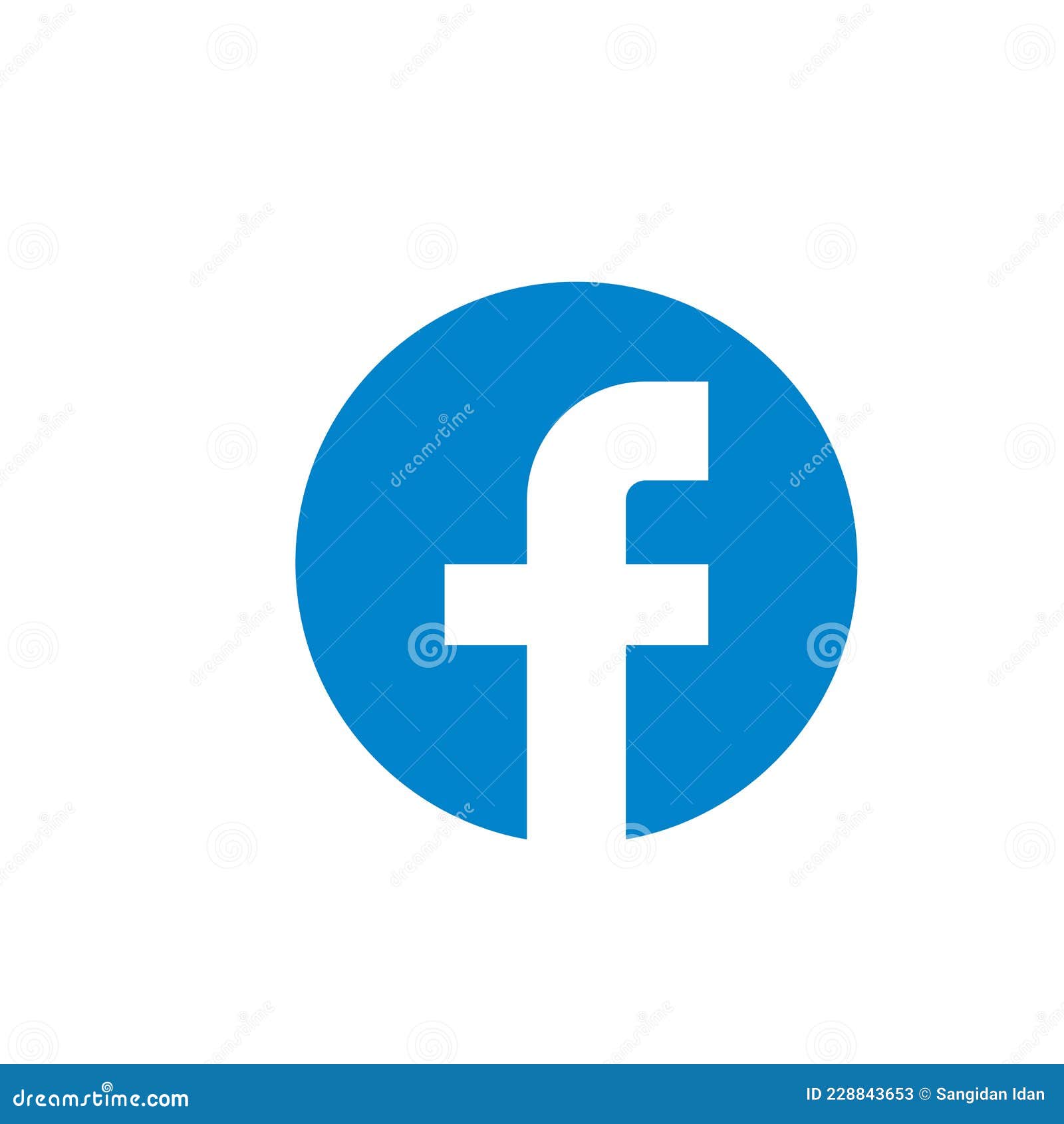 Social Media Facebook For Editorial Icon Vector Design Web Editorial