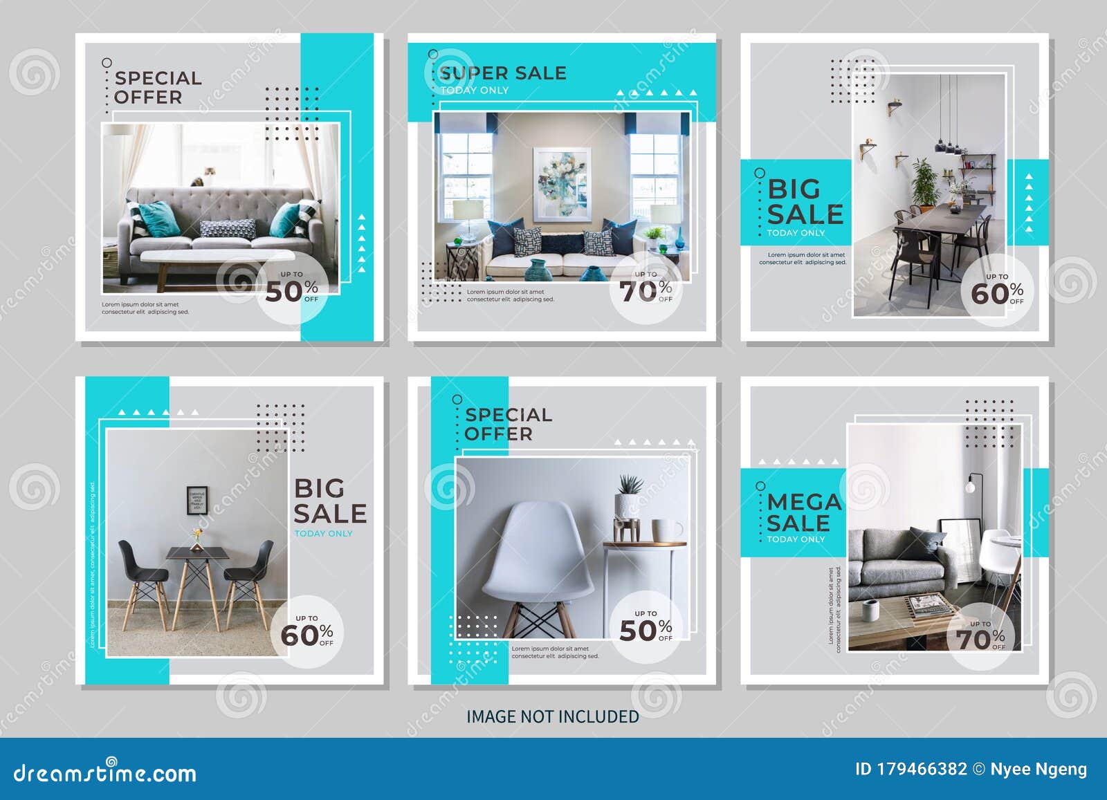 social media furniture sale promotion post template 