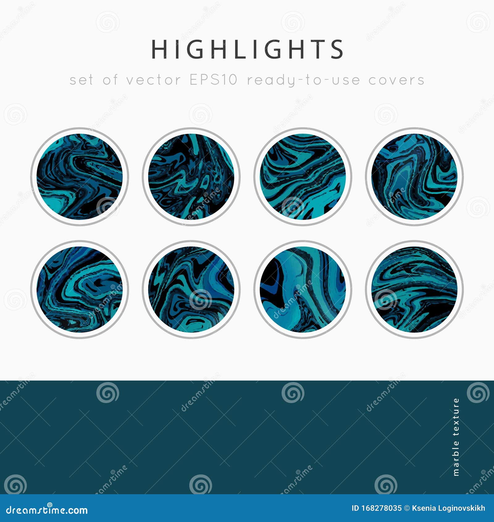 Instagram Highlight Covers Vector Stock Illustration - Illustration of ...