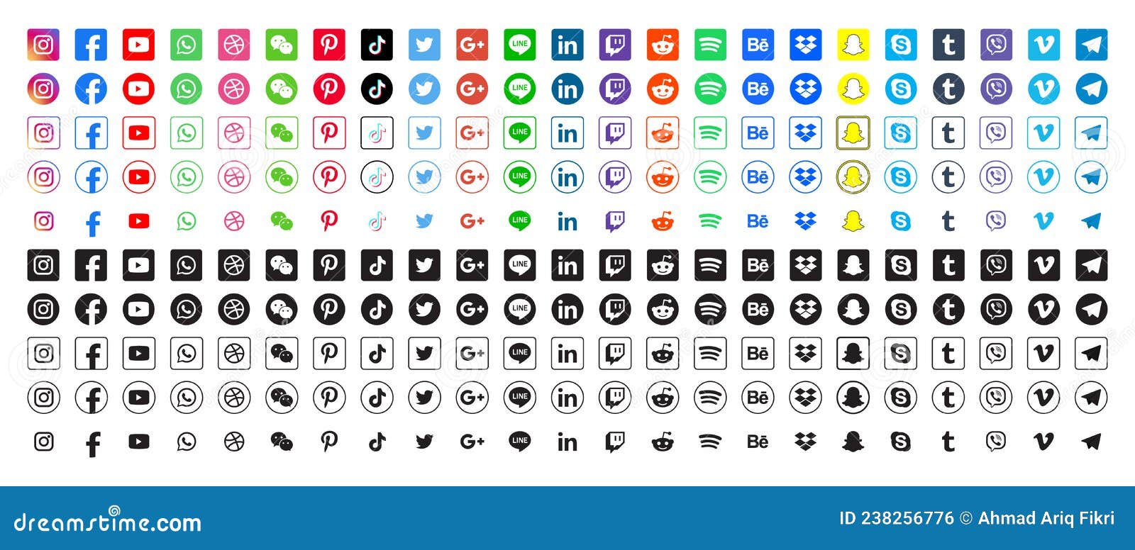 Linkedin - Free social icons