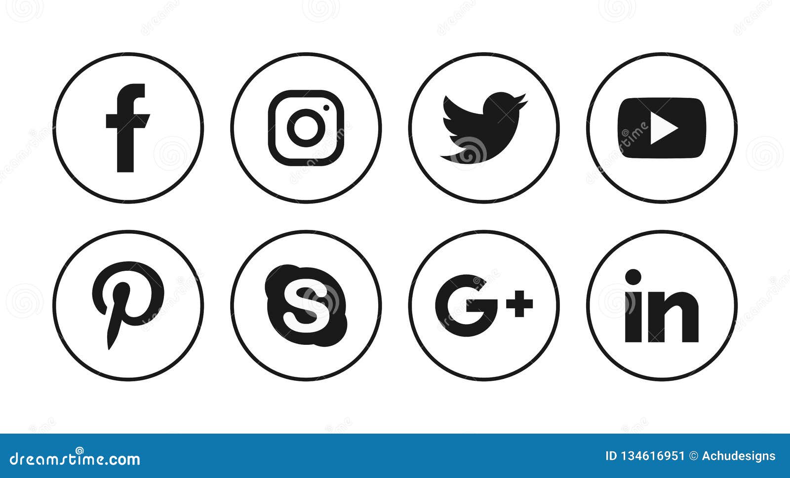 Social media icons editorial photo. Illustration of icons - 134616951