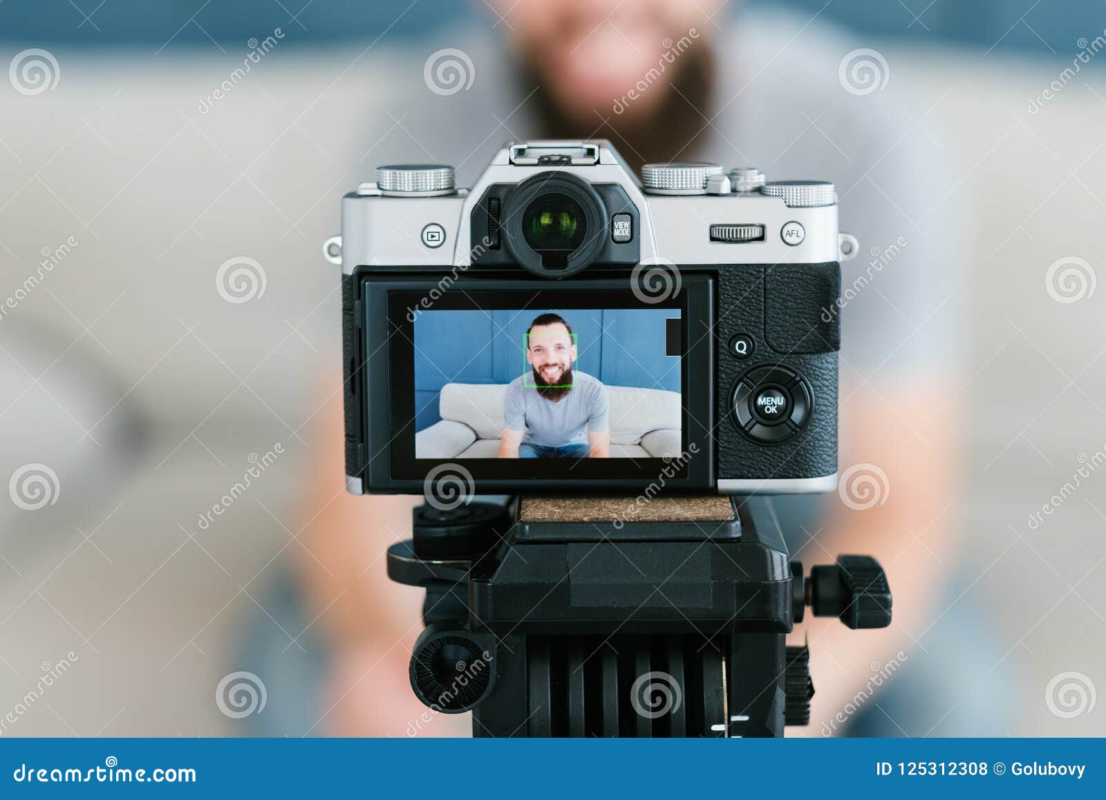social media influencer man shoot video technology