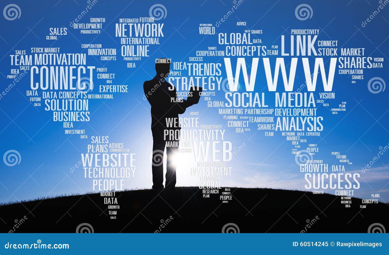 social media internet connection global communications concept