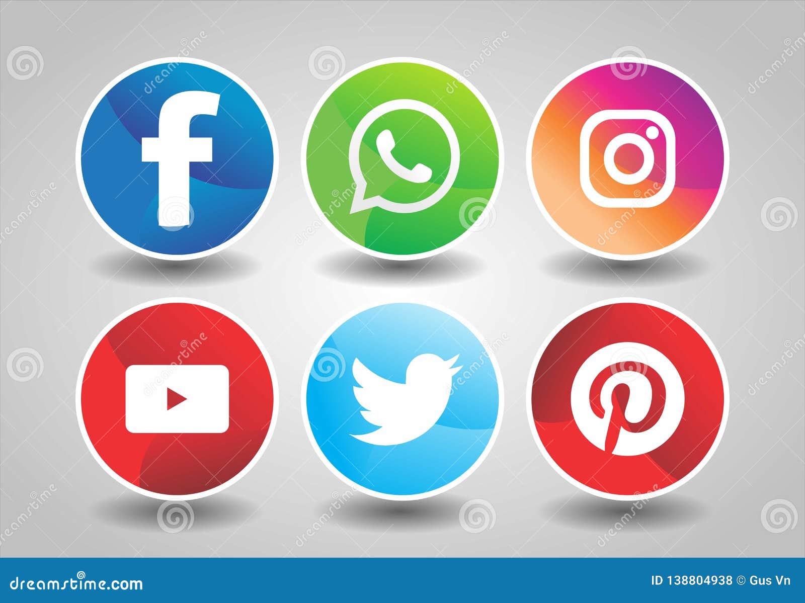 Collection Of Social Media Icons And Logos Cartoon Vector Collection Of Social Media Icons And Logos Cartoon Vector