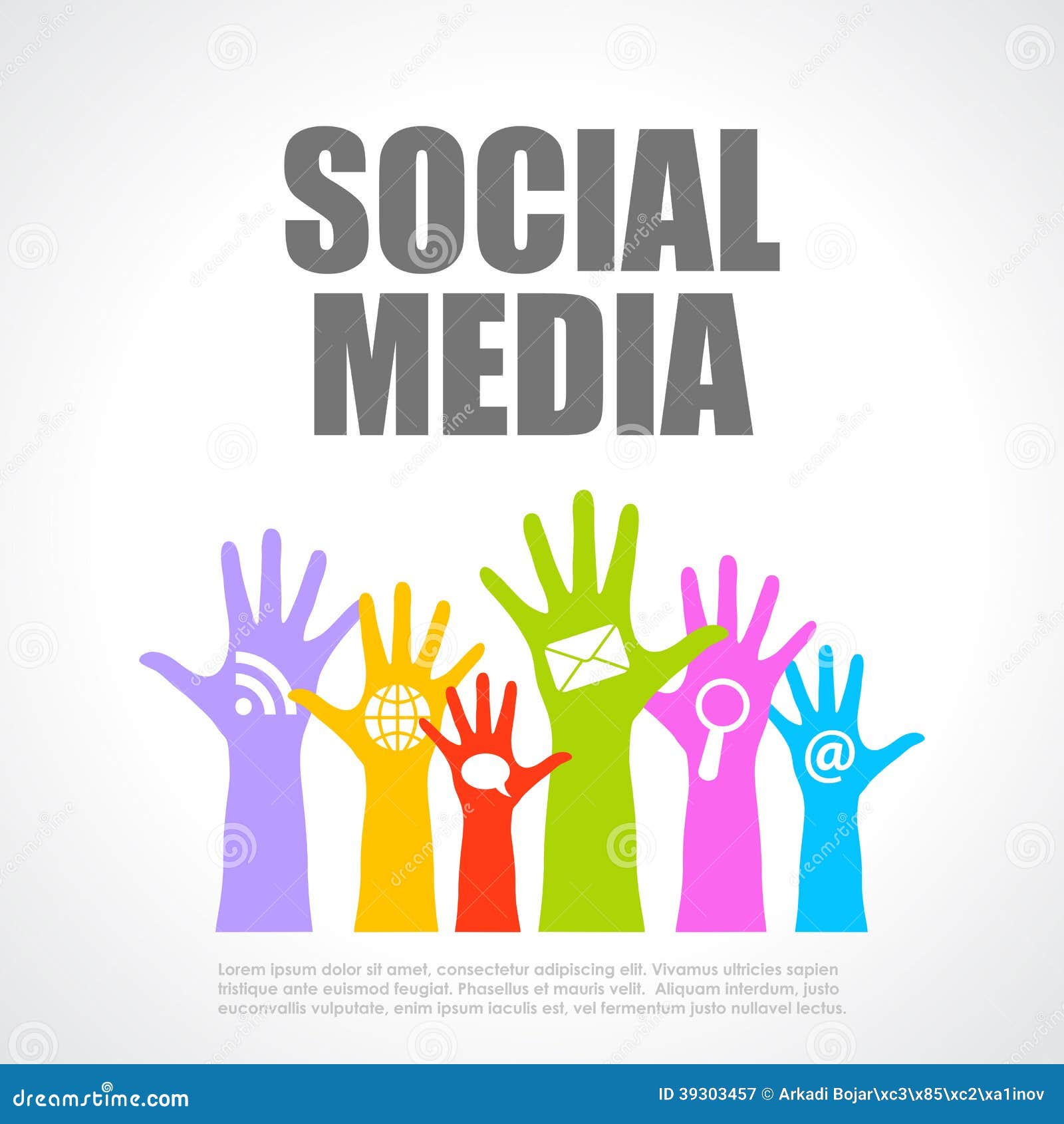 Social MediaPlakat vektor abbildung. Illustration von