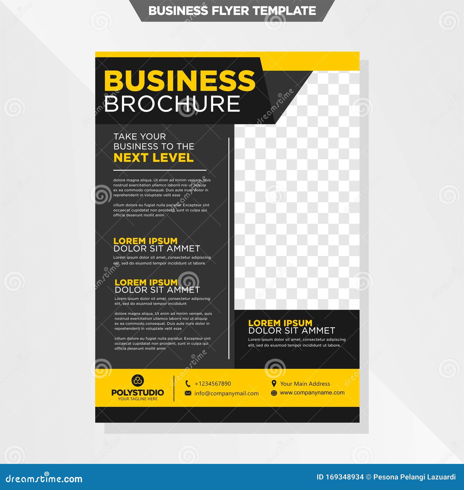 Social Media Post Sale Business Abstract Vector Template. Brochure With Social Media Brochure Template