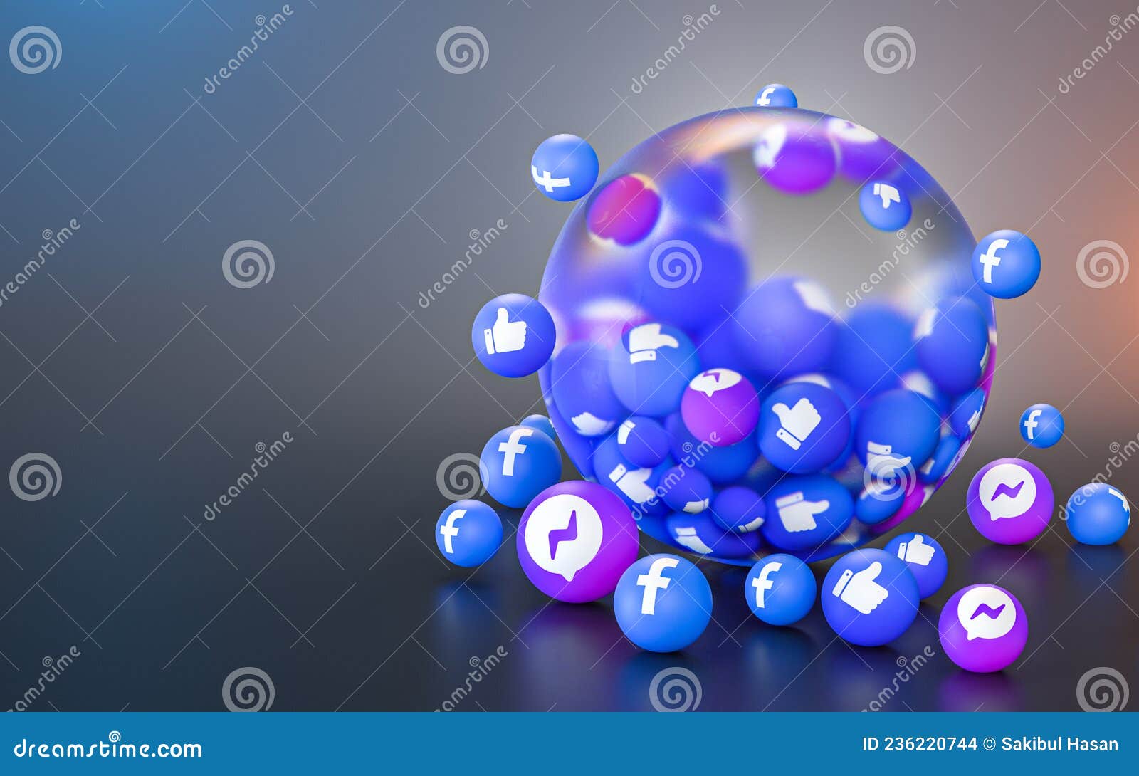 Whatsapp Acrylic Icons Bubble Background - Graphics