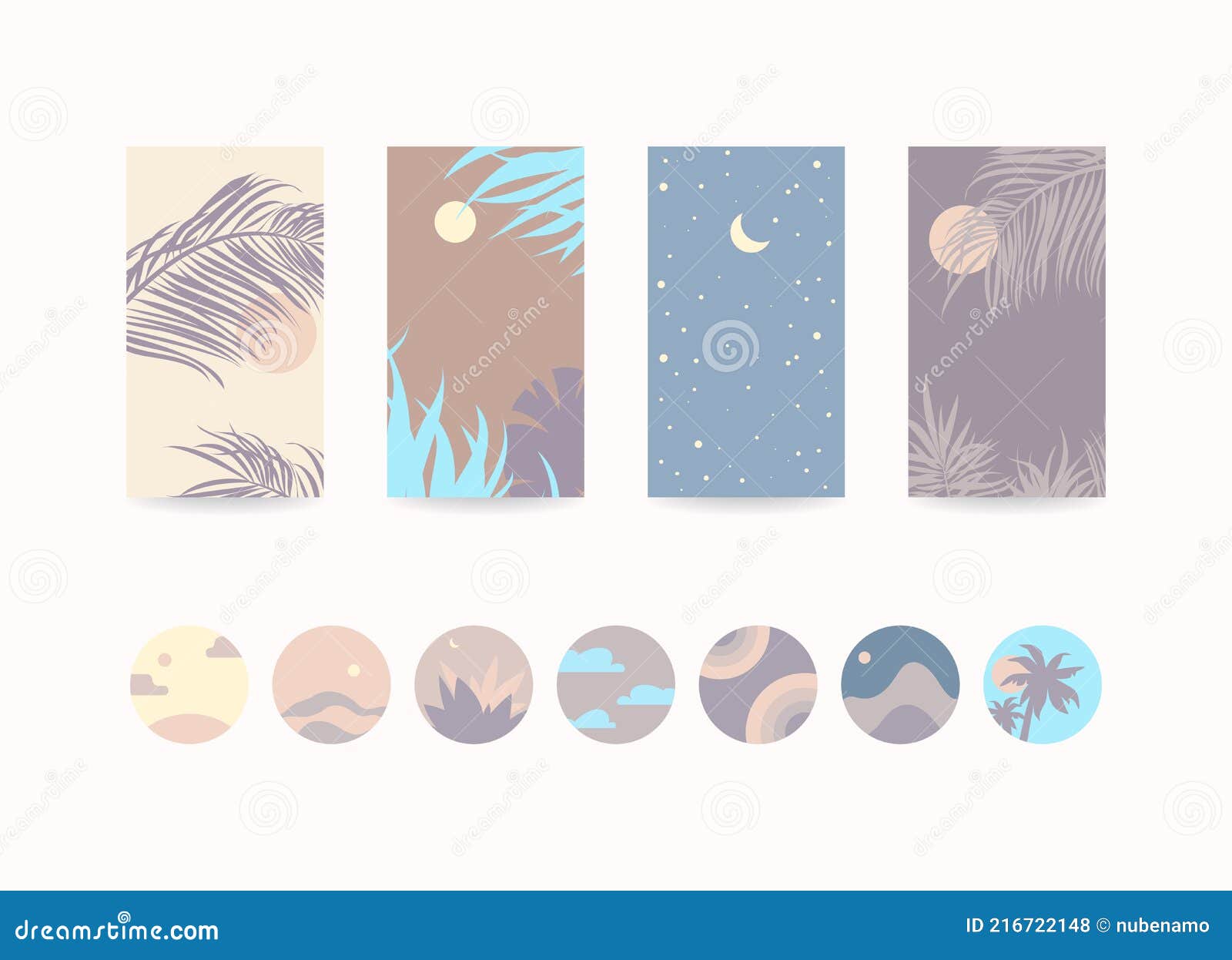 Social Media Stories Background, Highlight Covers. Design Templates for  Lifestyle, Beauty, Travel, Creative Blogger Stock Vector - Illustration of  print, lifestyle: 216722148