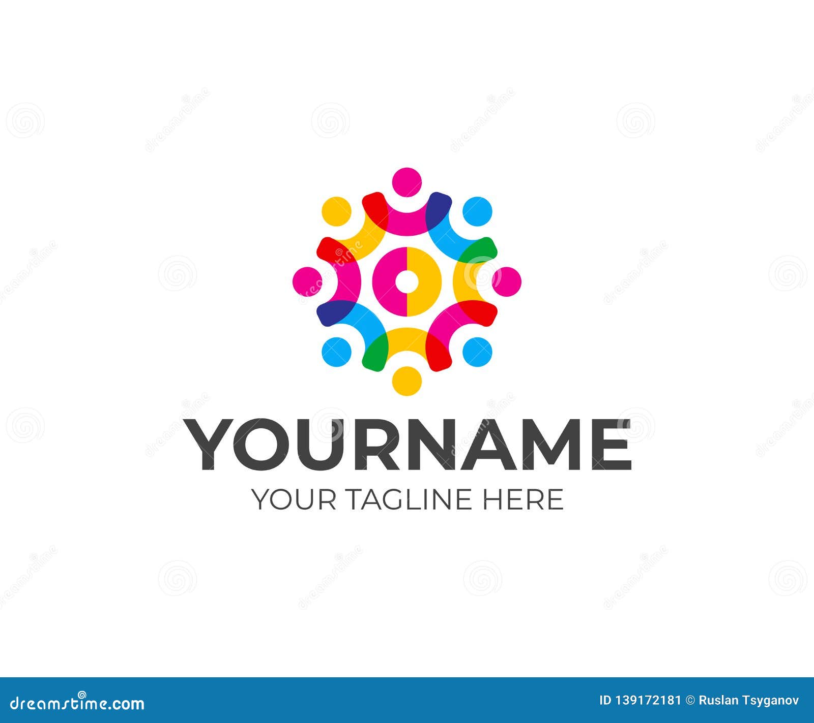 social network team logo . community of people in the  of a gear  