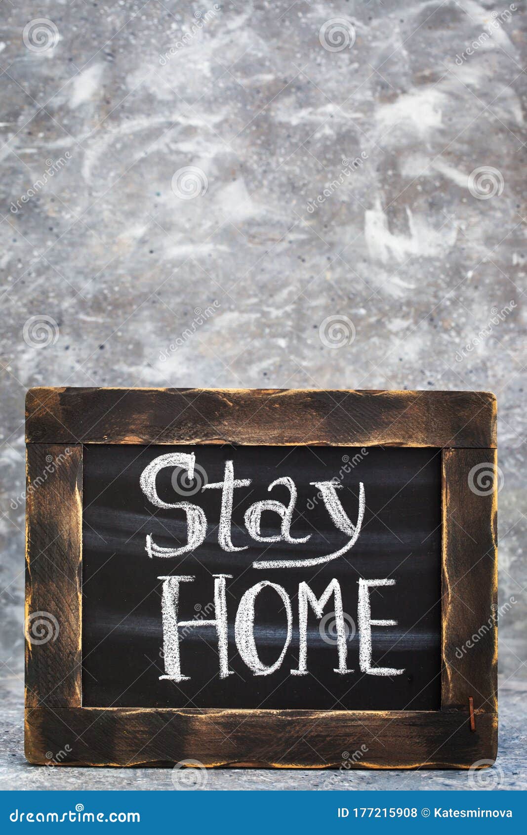 Social Notice Board with Message Stay at Home Stock Photo Image of