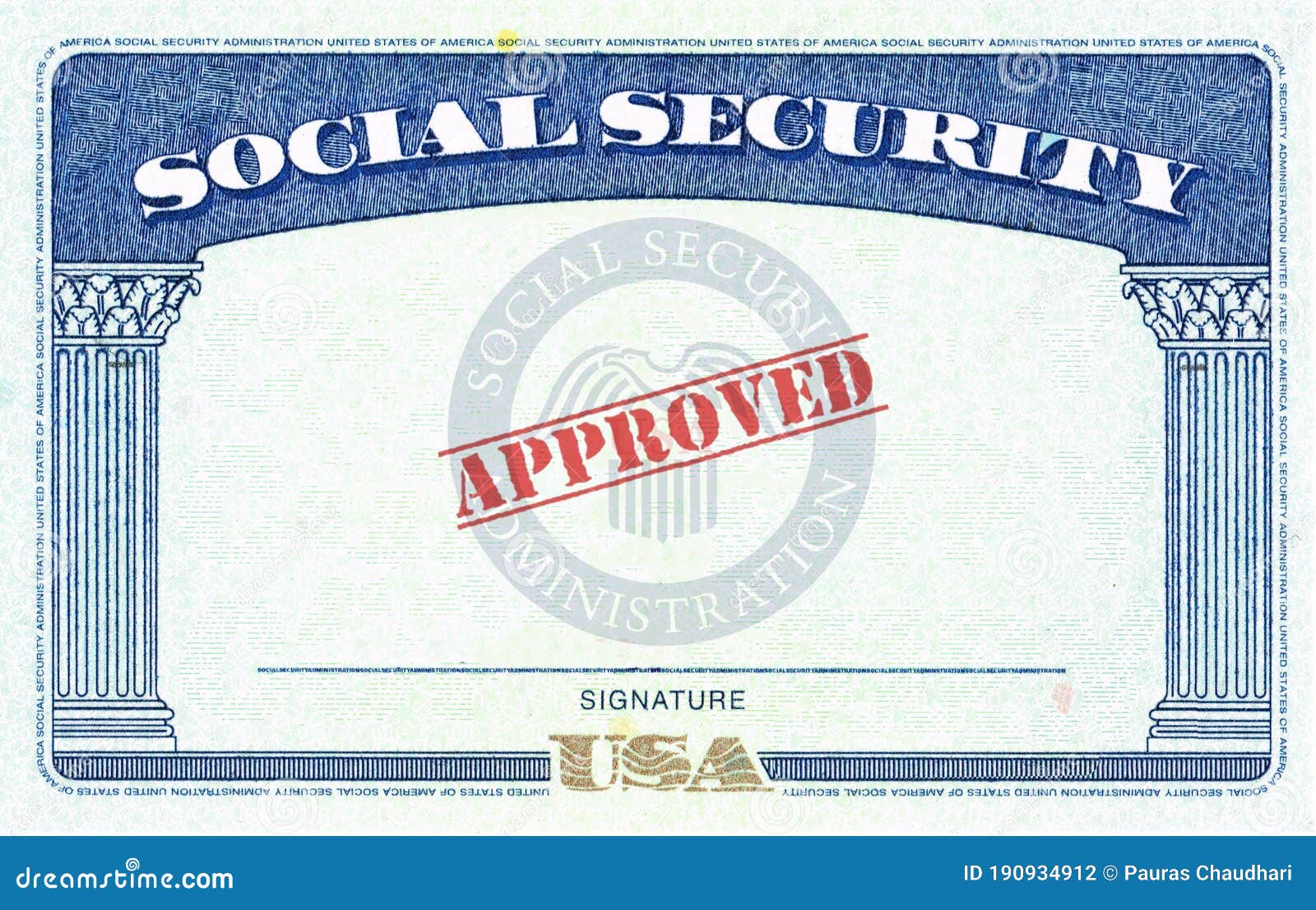 Social Security Card Template Photos - Free & Royalty-Free Stock In Social Security Card Template Free