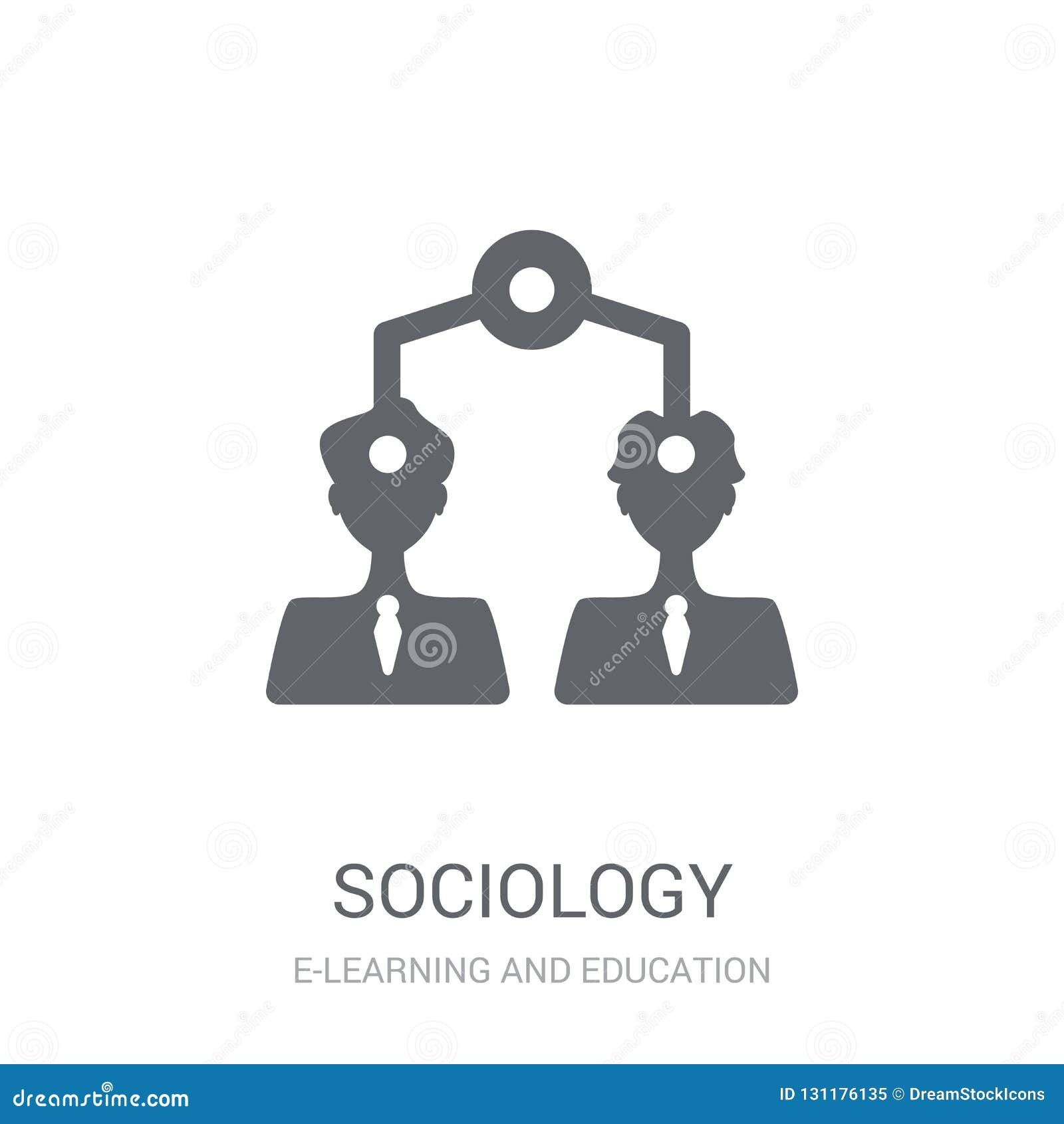 sociology icon. trendy sociology logo concept on white background from e-learning and education collection