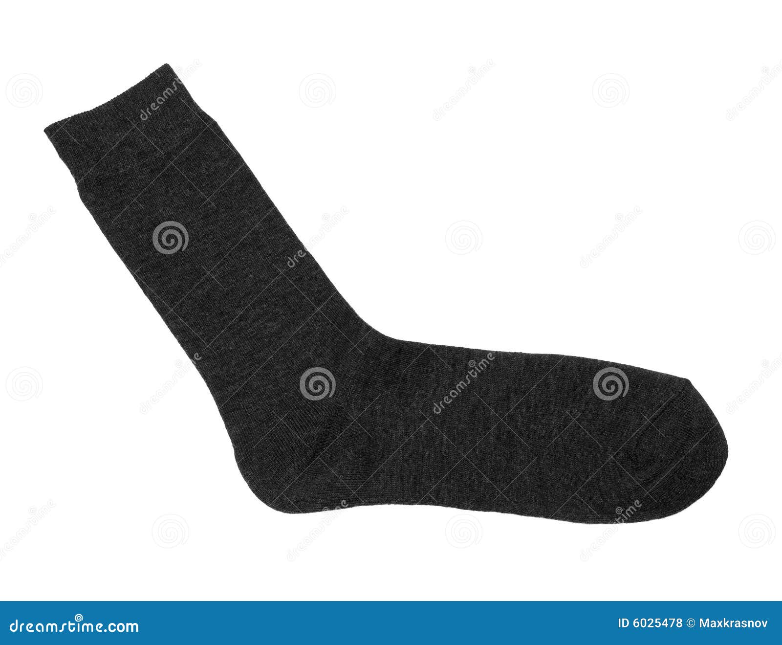 Sock stock photo. Image of black, cotton, sock, clothing - 6025478