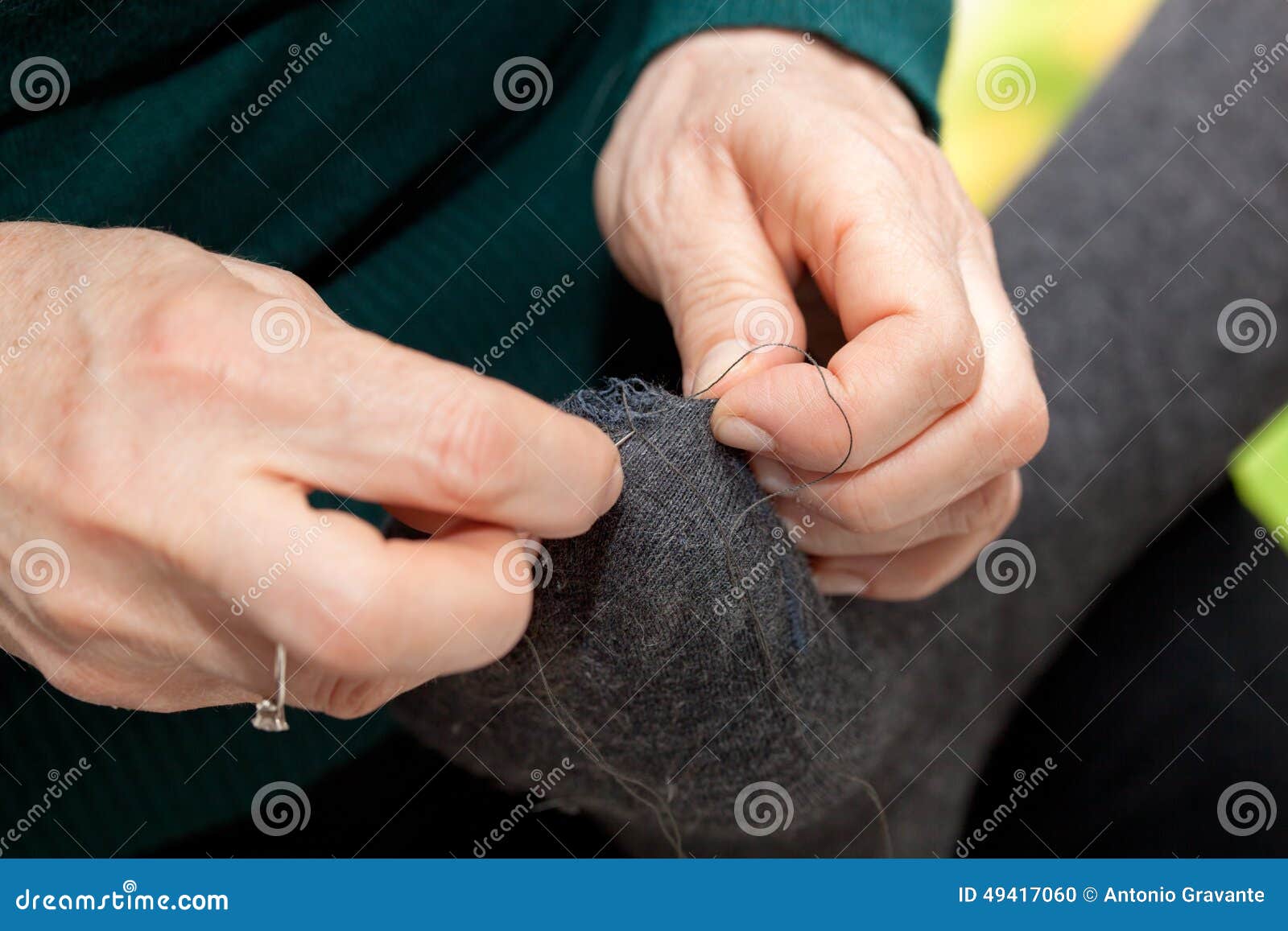 sock darning