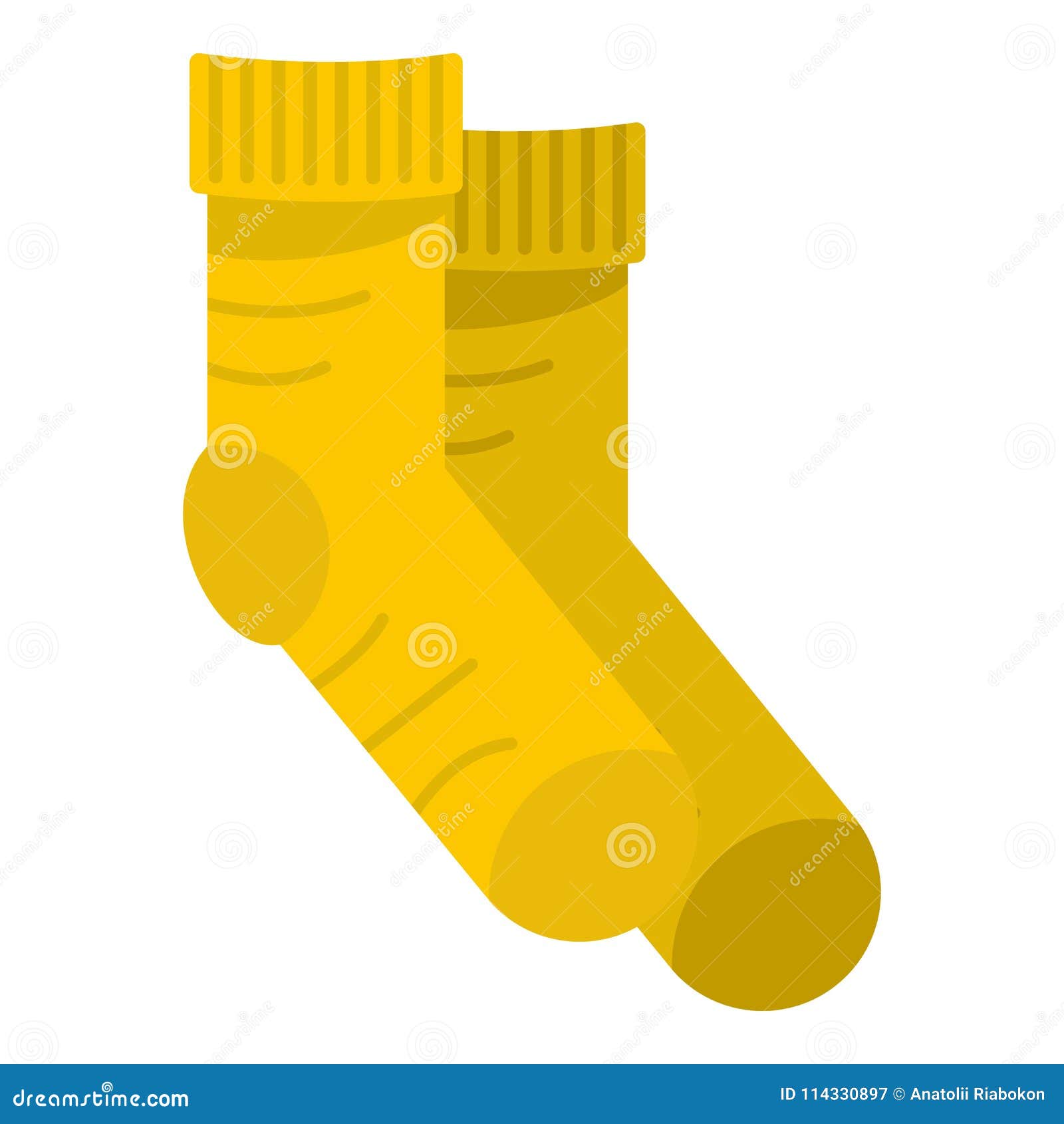 sock icon, flat style