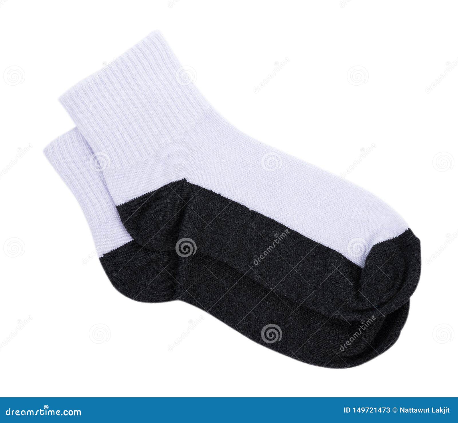 Sock Isolated on White Background Stock Image - Image of winter, pair ...