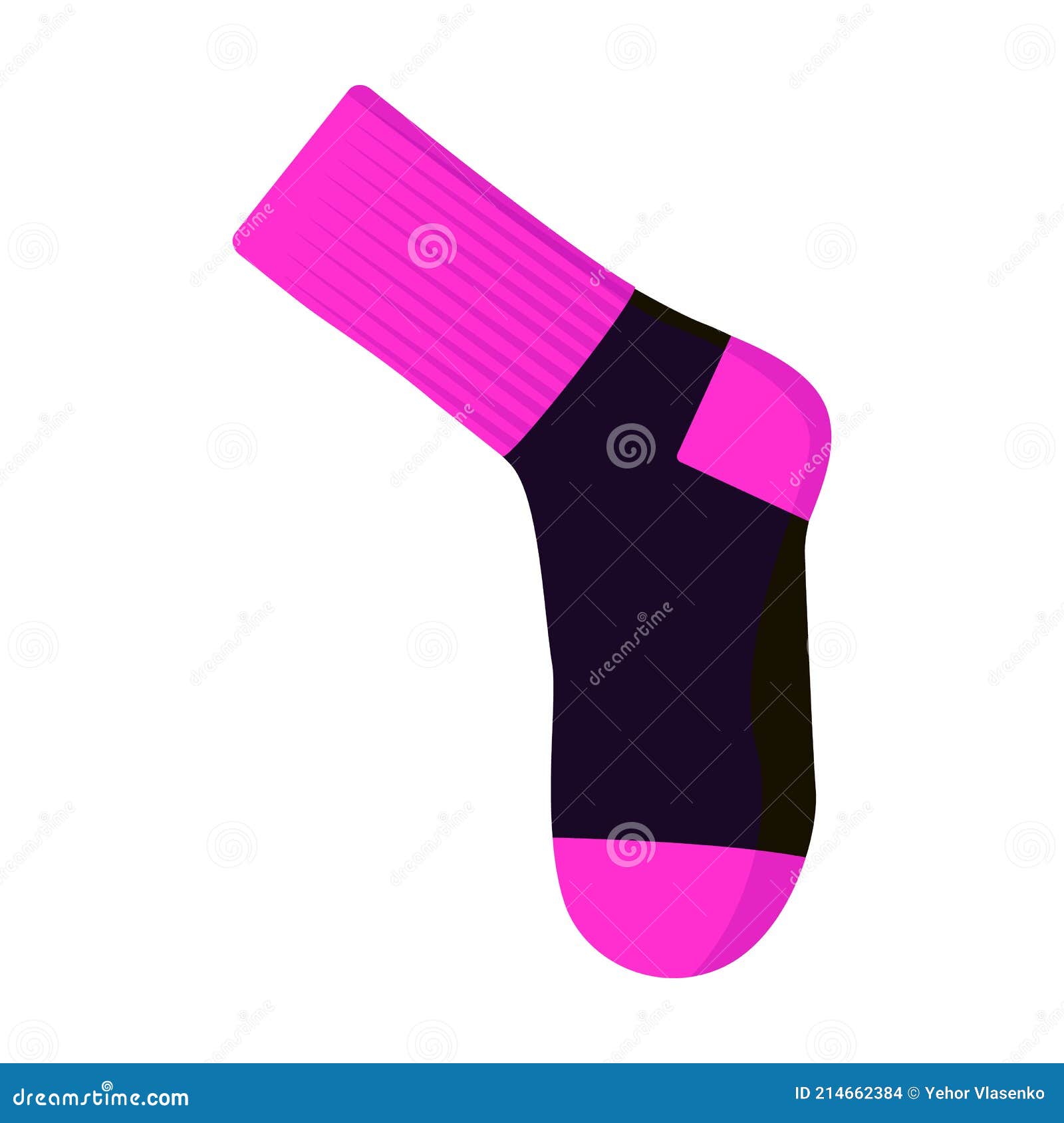 Sock Vector Icon.Cartoon Vector Icon Isolated on White Background Sock ...